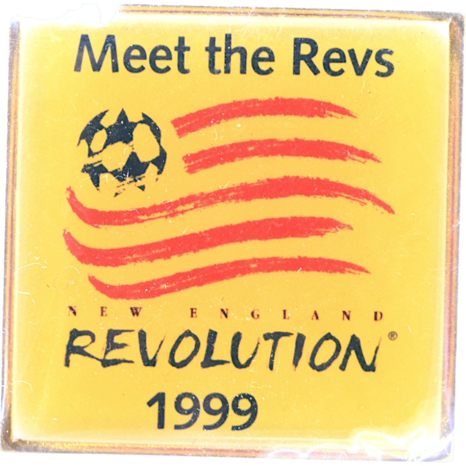 Other New England Revolution 1999 Meet the Revs MLS Vintage Pin Size ONE SIZE - 1 Thumbnail