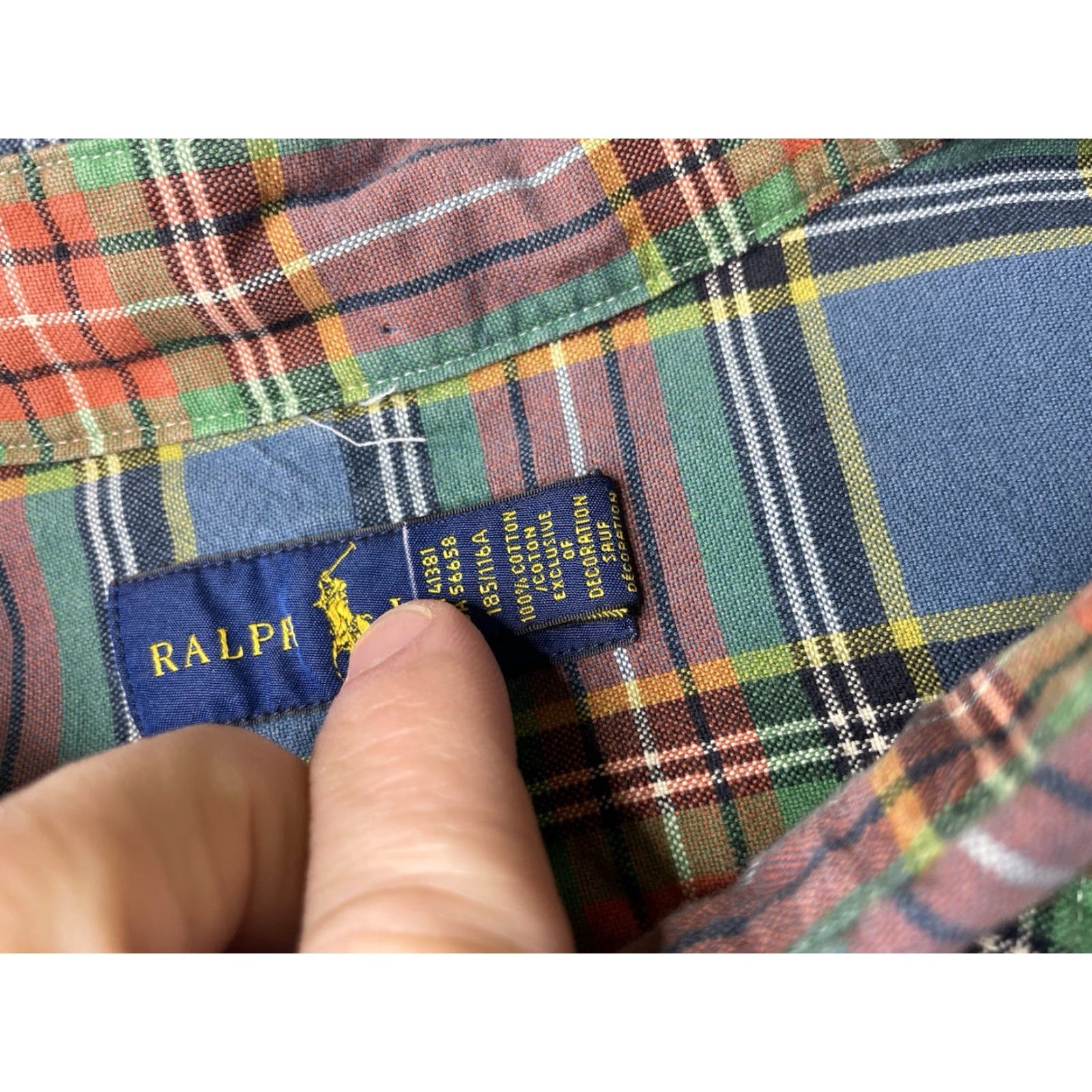 Polo Ralph Lauren Polo Ralph Lauren Button-Up Shirt Plaid Multicolor Cotton Big & Tall 3XB Men’s Long Sleeve Button-Down Casual, Business, Workwear Size US XXL / EU 58 / 5 - 4 Thumbnail