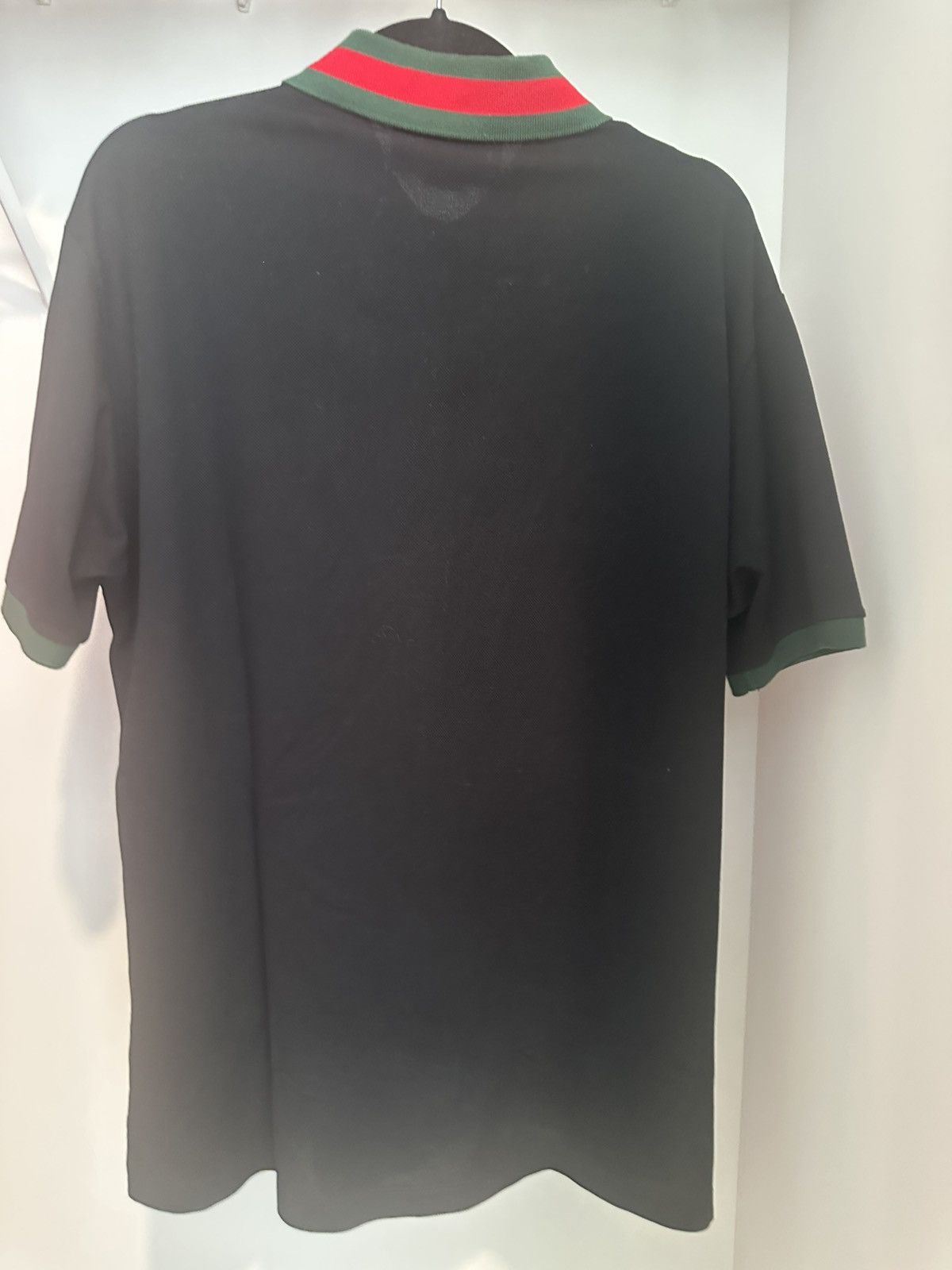 Gucci Gucci Black Piquet Polo with Web Collar Size US L / EU 52-54 / 3 - 2 Thumbnail