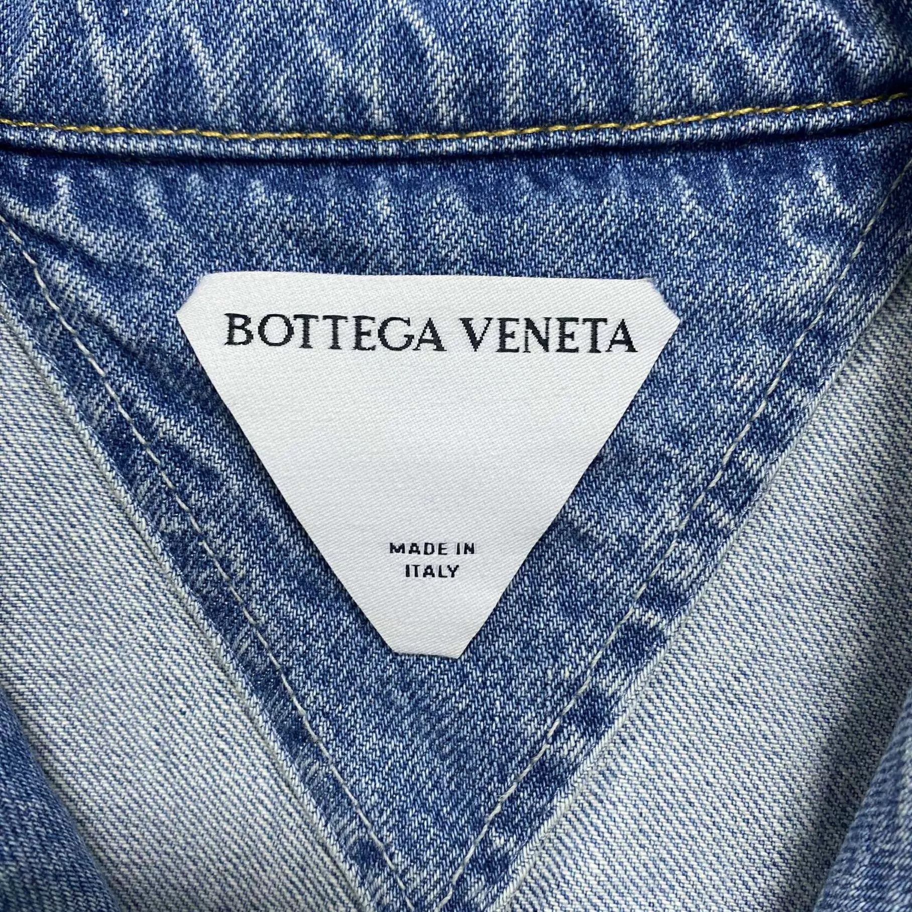 Bottega Veneta BV Oversized Denim Short-Sleeve Jacket Women's 38 99 New Size XS / US 0-2 / IT 36-38 - 5 Thumbnail