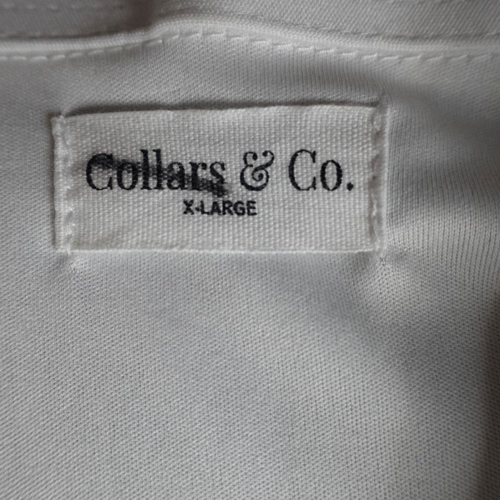 CO Collars & Co Polo Shirt XL White Solid Short Sleeve Collared Men's Polo Size US XL / EU 56 / 4 - 3 Thumbnail