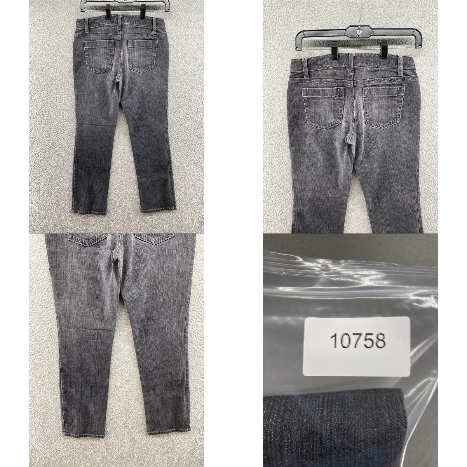 Ann Taylor Ann Taylor Women's Modern Fit Lindsay Waist Gray Denim Jeans Bootcut 2P Petite Denim Gray Jeans Womens Pop Modern Fit Lindsay Waist 2P Petite Size 26" / US 2 / IT 38 - 8 Thumbnail