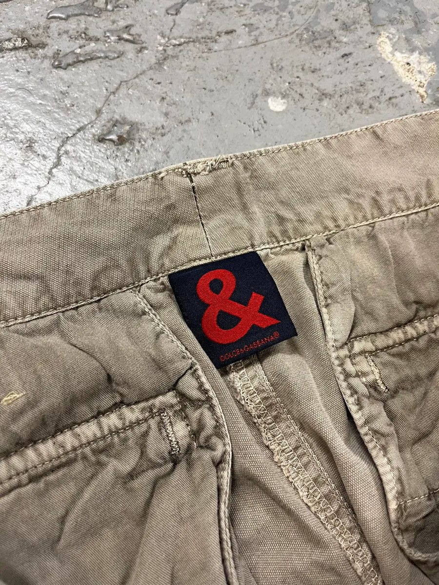 Dolce & Gabbana 2000s Dolce & Gabbana Grey Army Cargo Pants Size US 30 / EU 46 - 10 Thumbnail