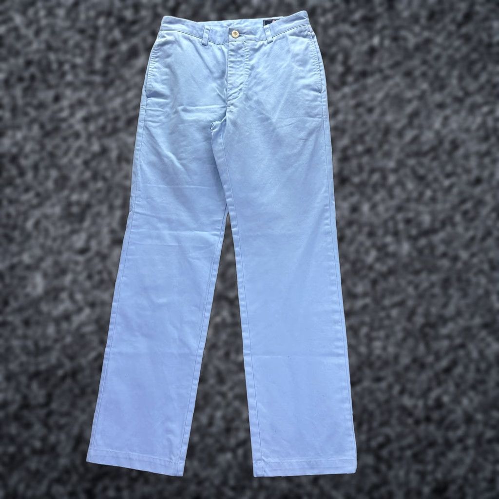 Vineyard Vines Vineyard Vines Pants Mens 30x32 Blue Solid Chino Breakers Flat Front Performance Size US 38 / EU 54 - 1 Thumbnail