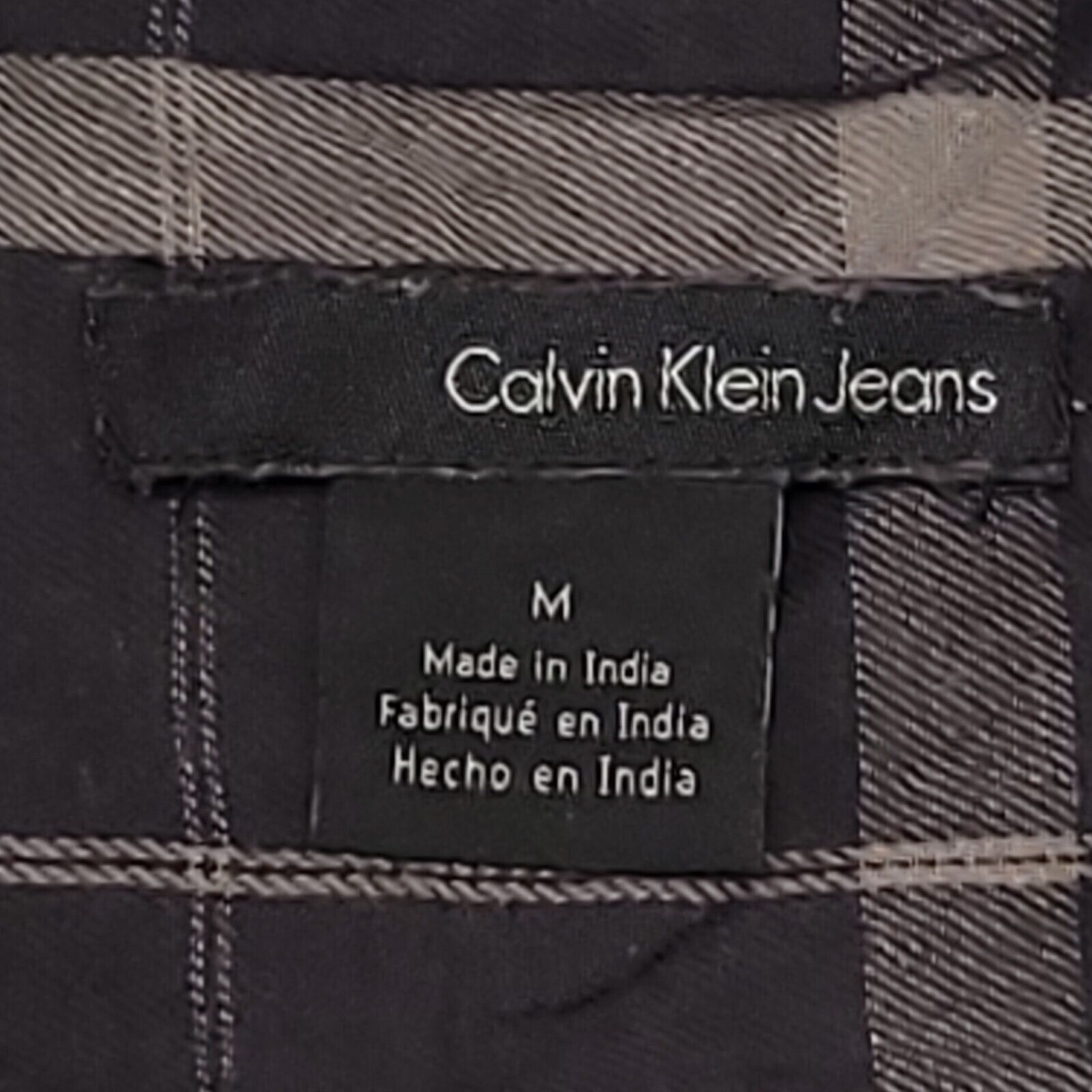 Calvin Klein Calvin Klein Jeans Tartan Flannel Shirt Mens Size M Gray Size US M / EU 48-50 / 2 - 3 Thumbnail