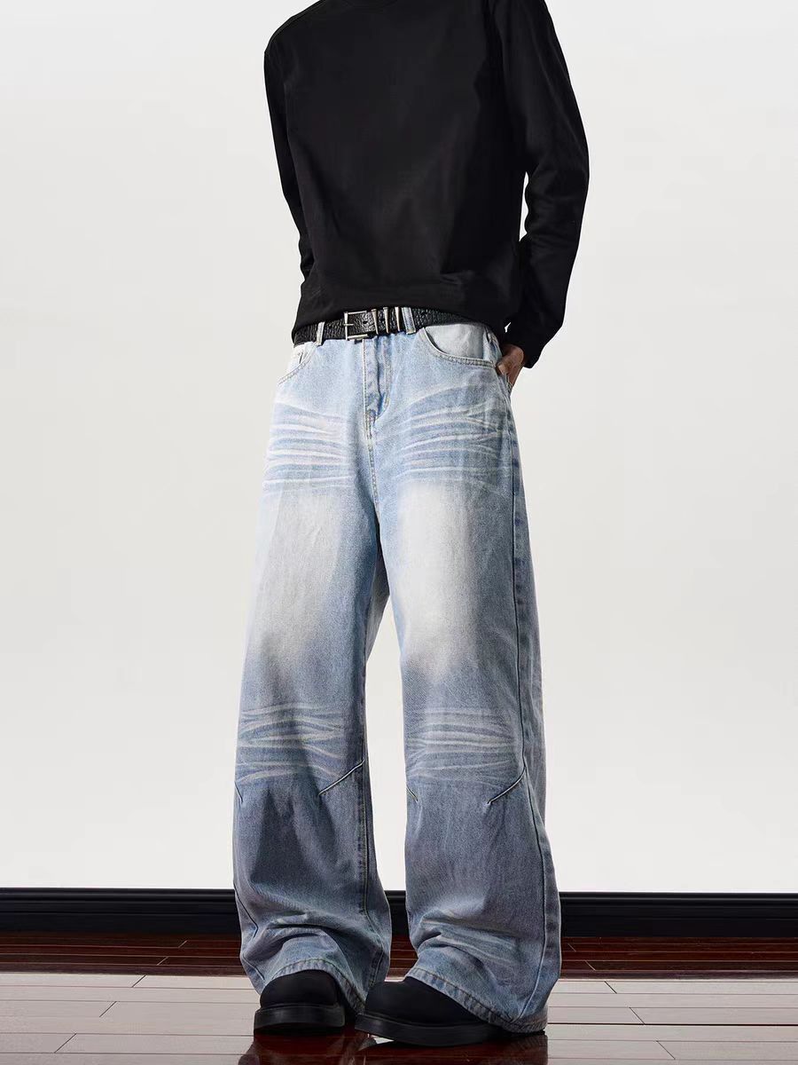 Japanese Brand × Jean High street washed and distressed micro flared jeans Size US 32 / EU 48 - 1 Thumbnail