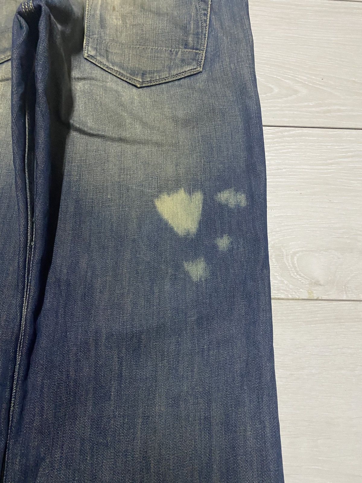 MLB × Polo Ralph Lauren Polo Raph Laurent Bleach Mud Wash Baggy Wide Leg Jeans Size US 31 - 10 Thumbnail