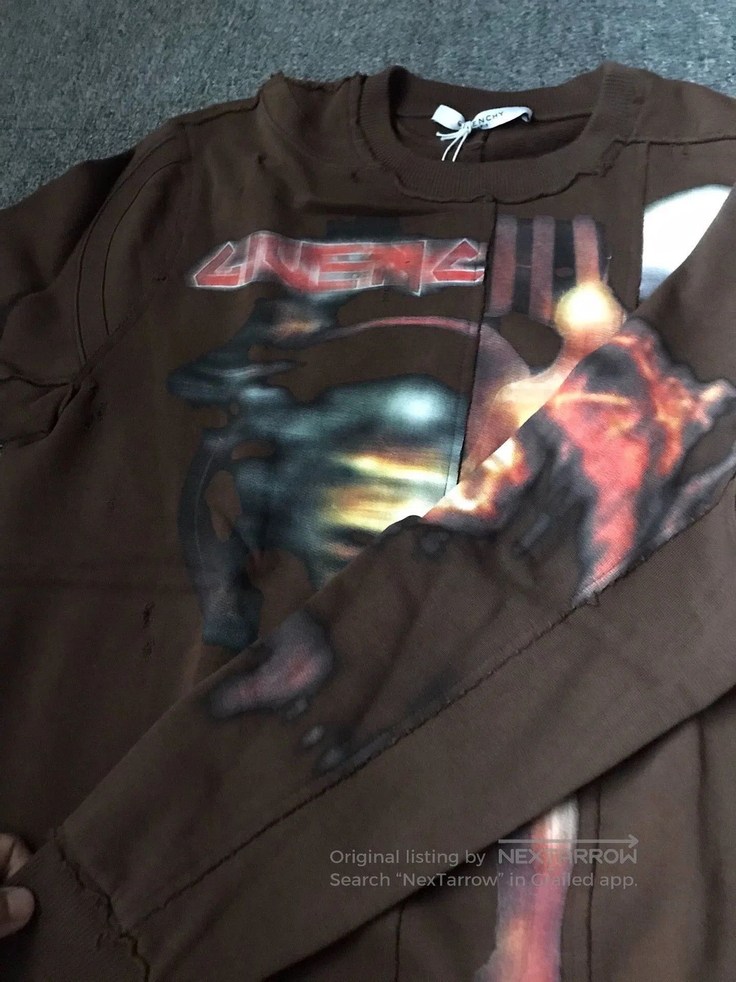 Givenchy Brown Graphic Print Long Sleeve Sweatshirt. Size US S / EU 44-46 / 1 - 5 Thumbnail