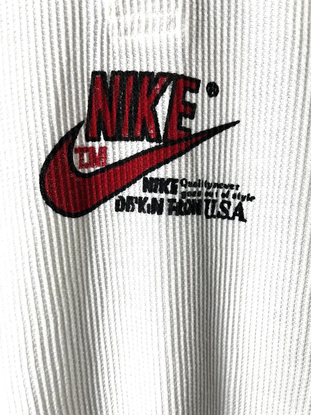Nike 1990’s Vintage Nike Graphic Logo Waffle T Shirt Monogram Size US XL / EU 56 / 4 - 2 Thumbnail