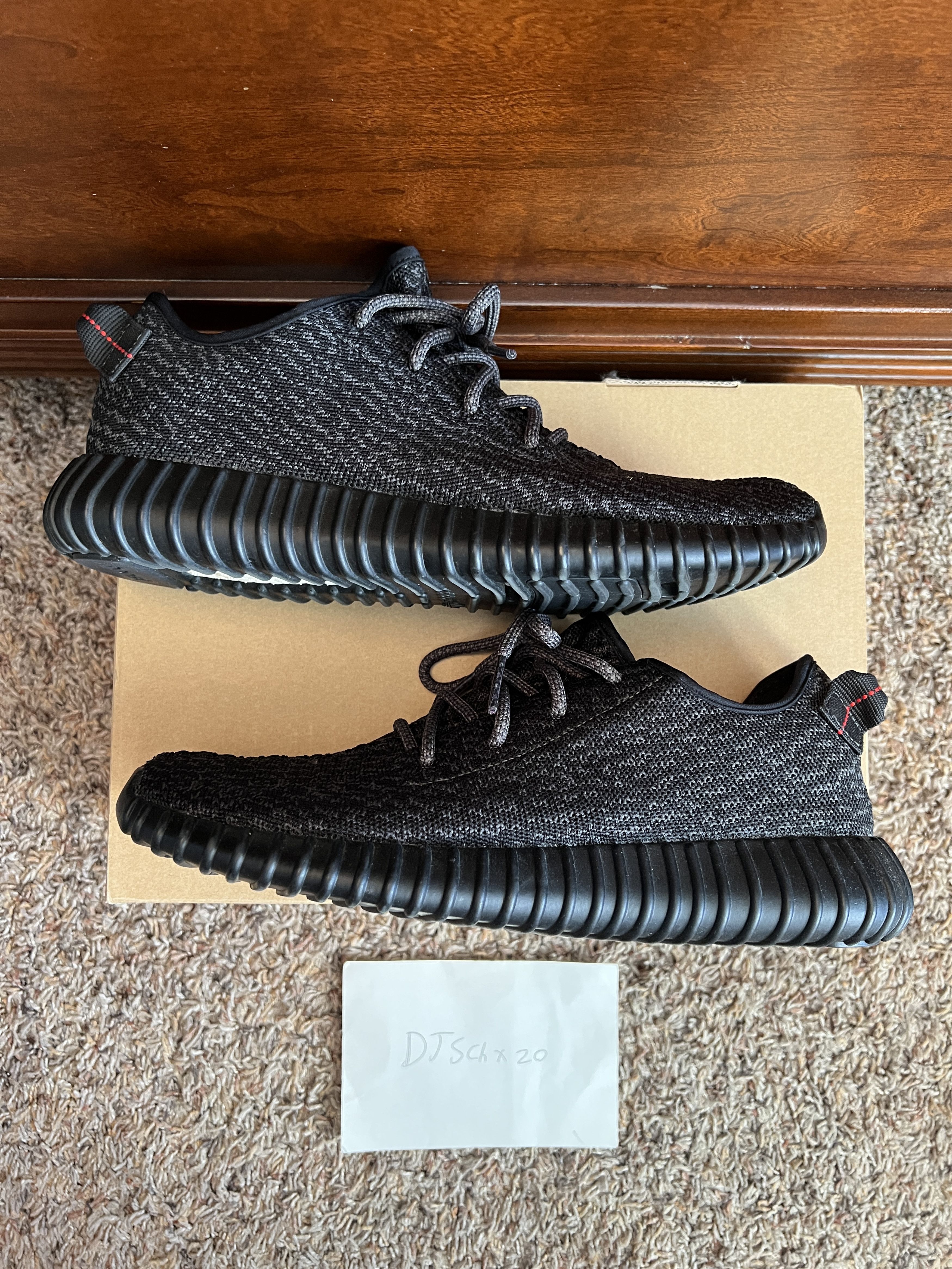 Adidas × Yeezy Yeezy Boost 350 v1 "Pirate Black" (2016) (Second Release) Size US 10 / EU 43 - 2 Thumbnail