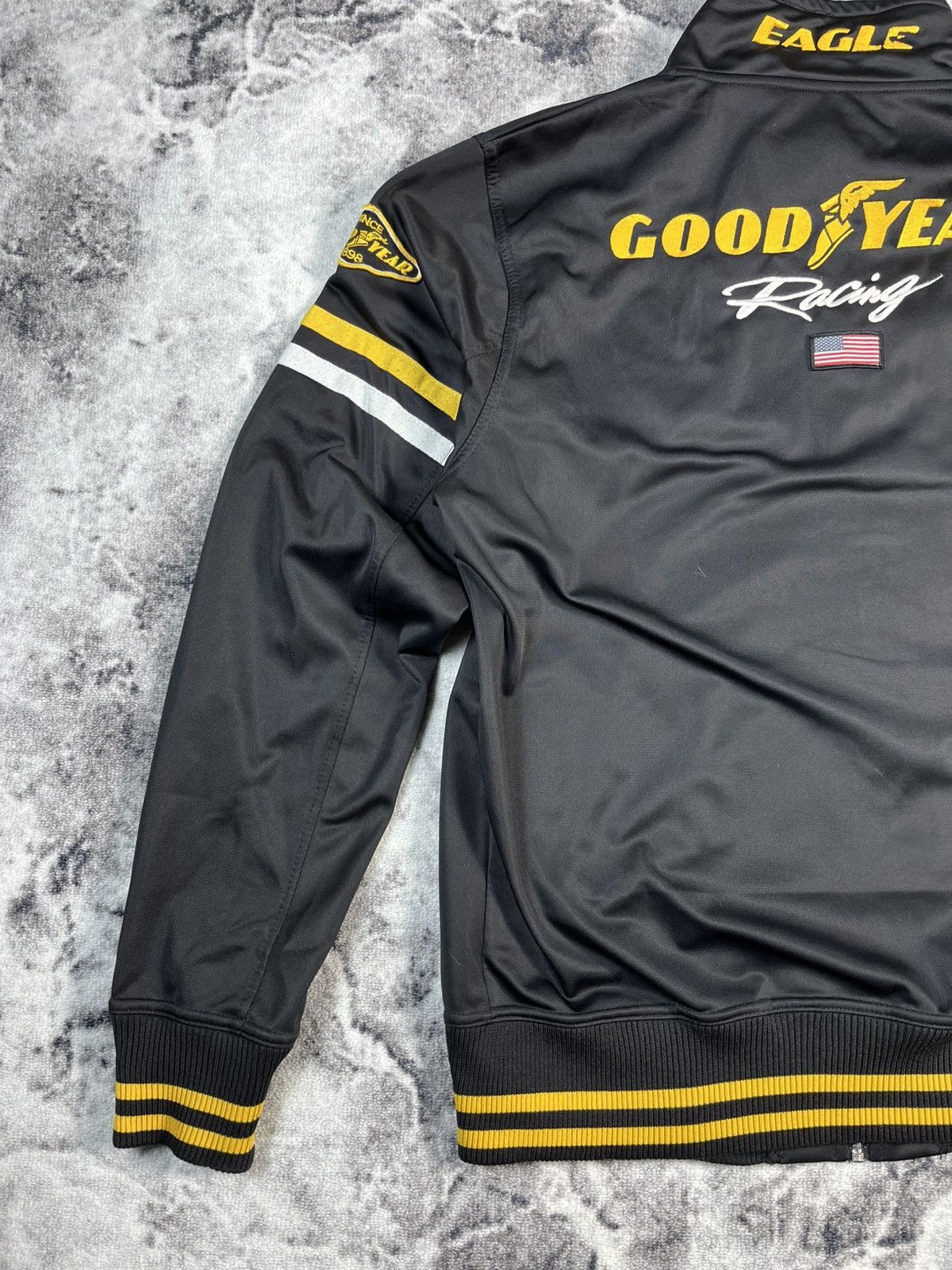 Other Goodyear Racing Jacket Black Yellow Motorsport Y2K Size US XXL / EU 58 / 5 - 14 Thumbnail
