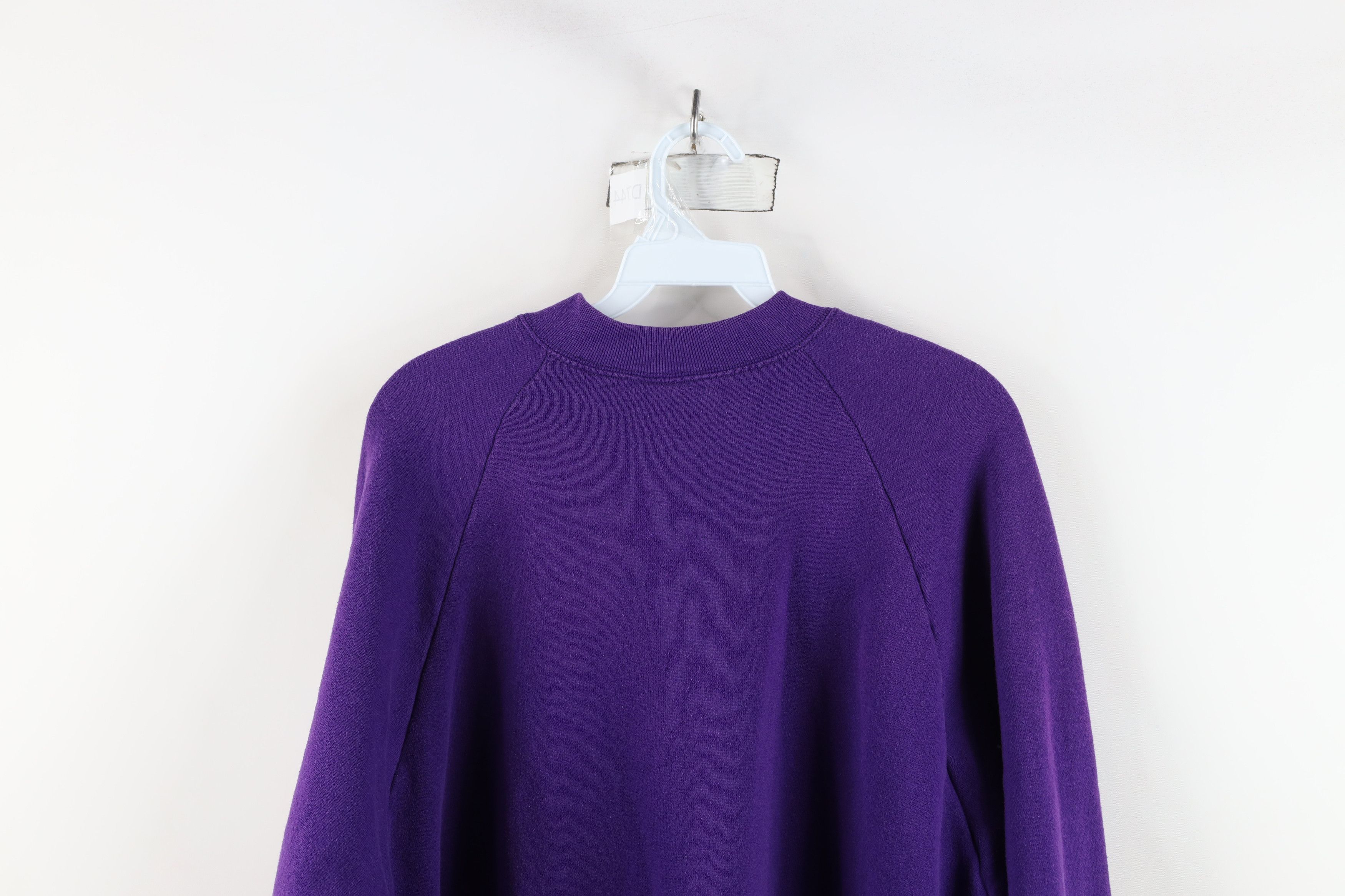 Vintage Vintage 90s Streetwear Heavyweight Sweatshirt Purple USA Size XL / US 12-14 / IT 48-50 - 8 Thumbnail