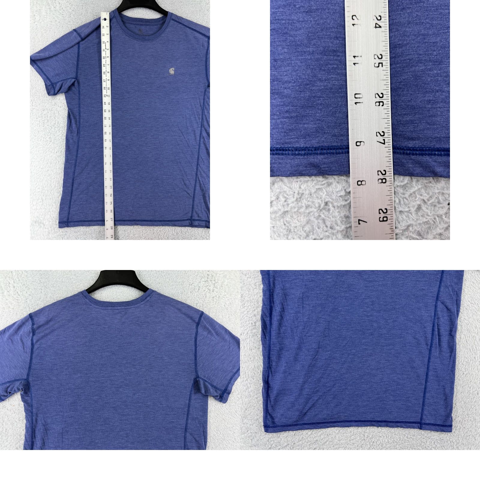 Carhartt VINTAGE Carhartt Shirt Men Medium Blue FORCE Polyester Blend Workwear Crew Short Sleeve Size US M / EU 48-50 / 2 - 9 Thumbnail