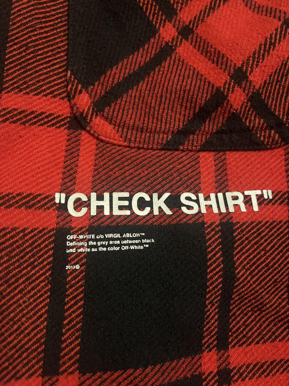 Off-White Off White SSENSE Exclusive “Check Shirt” Flannel Size M Size US M / EU 48-50 / 2 - 2 Thumbnail