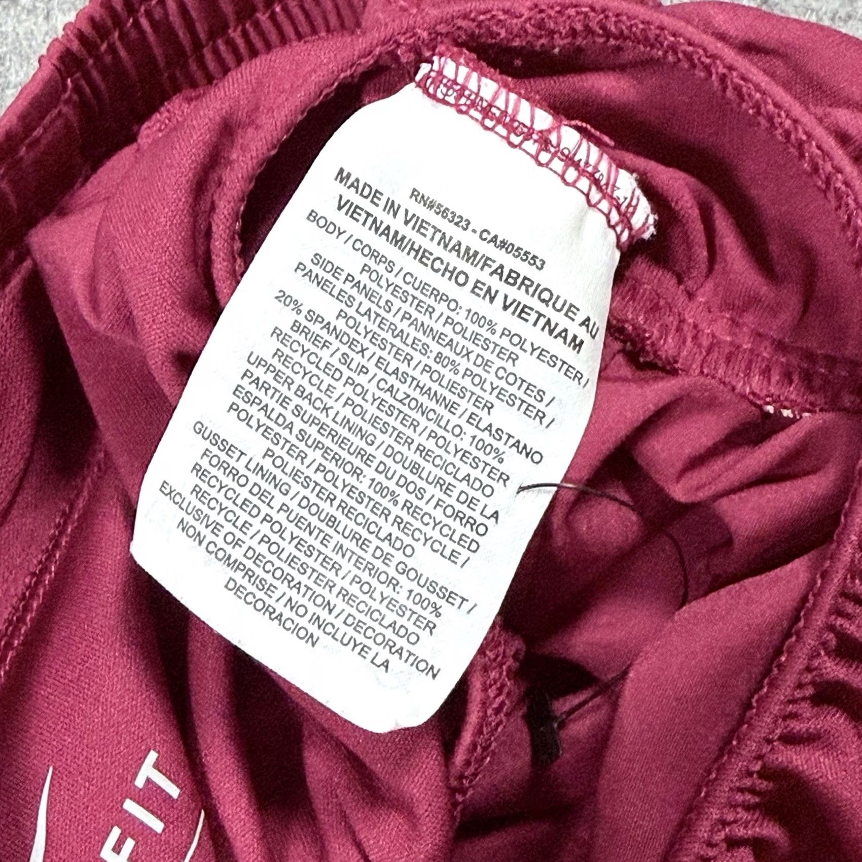 Nike Nike Dri-Fit Running Shorts Women's XS Magenta Red Color Logo Pockets Quick Dry 3.5 Inseam Athletic Summer Activewear Size 26" / US 2 / IT 38 - 5 Thumbnail