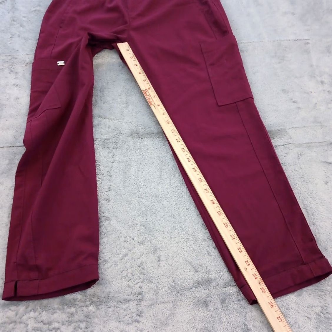 Vintage Grey's Anatomy Signature Scrub Pants Women's Small Purple Solid Shortened Hem 2218 Size 28" / US 6 / IT 42 - 5 Thumbnail