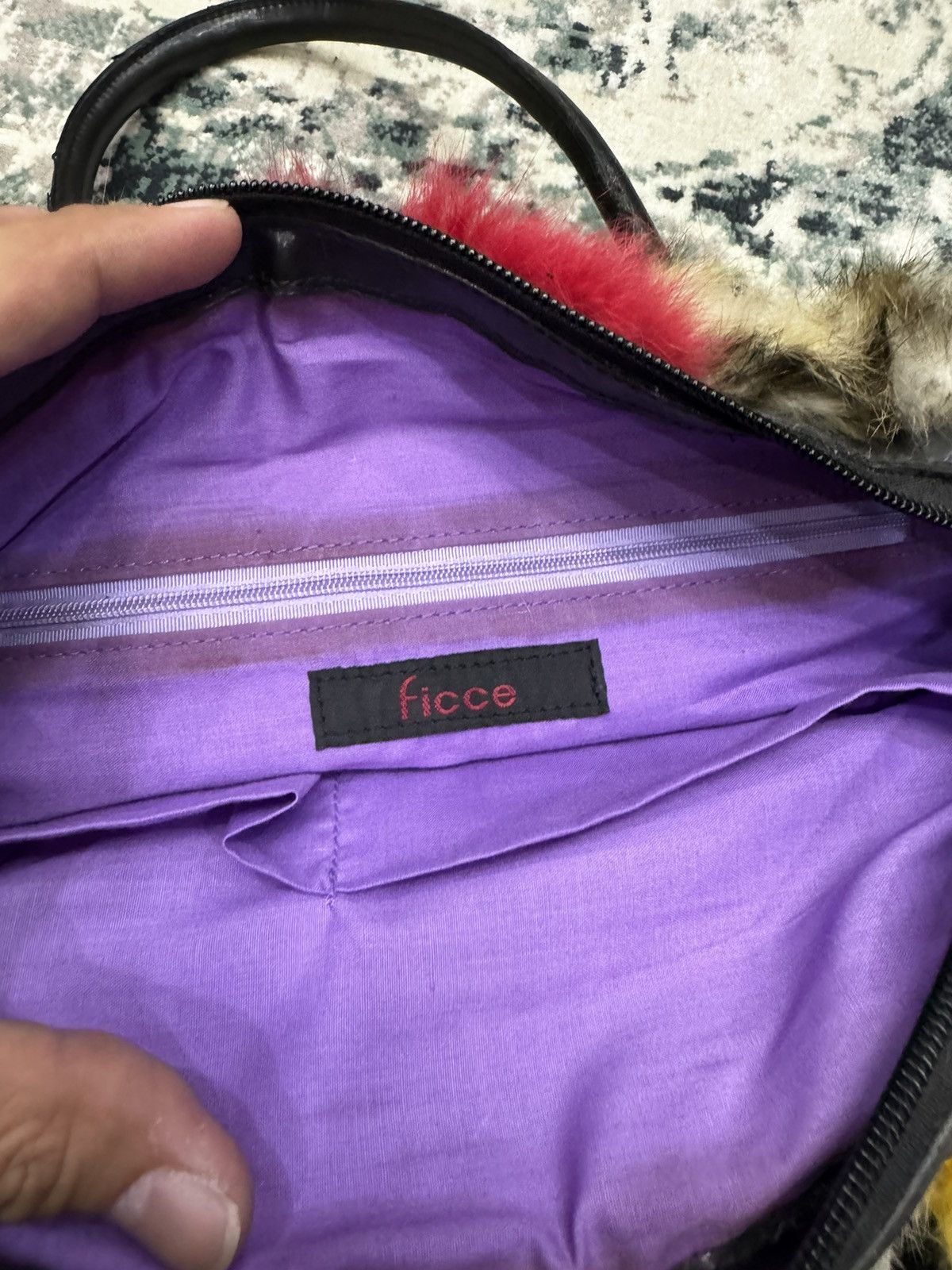 Yoshiyuki Konishi VINTAGE YOSHIYUKI KONISHI FICCE FAUX FUR LEATHER BAG Size ONE SIZE - 8 Thumbnail