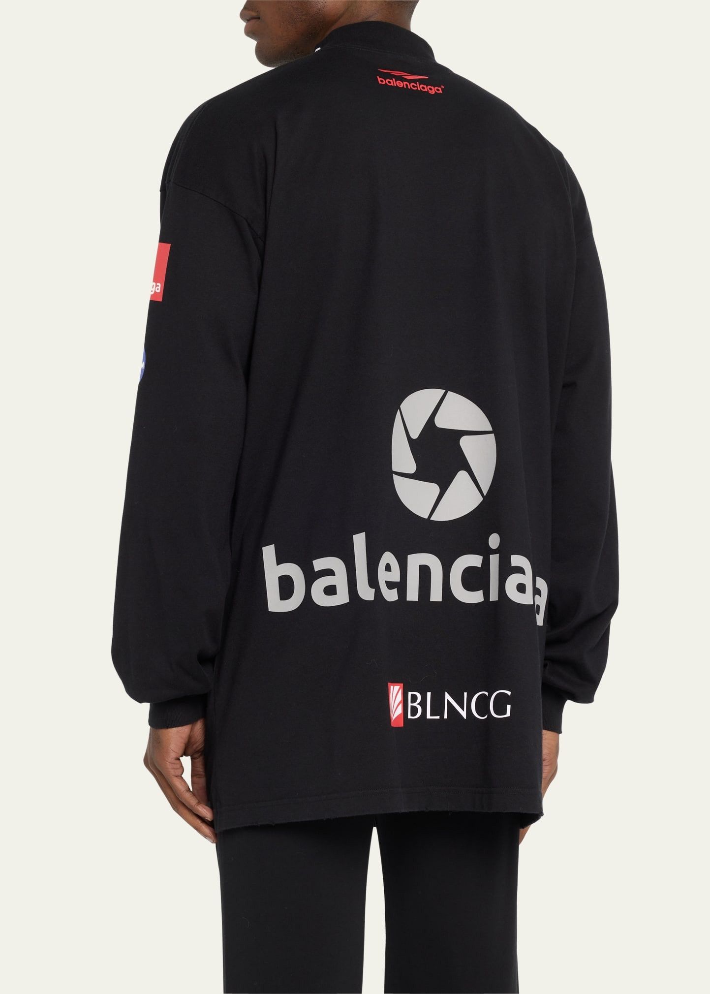 Balenciaga o1in1g0125 Top League Long Sleeve T-Shirt Oversized Size US M / EU 48-50 / 2 - 3 Thumbnail