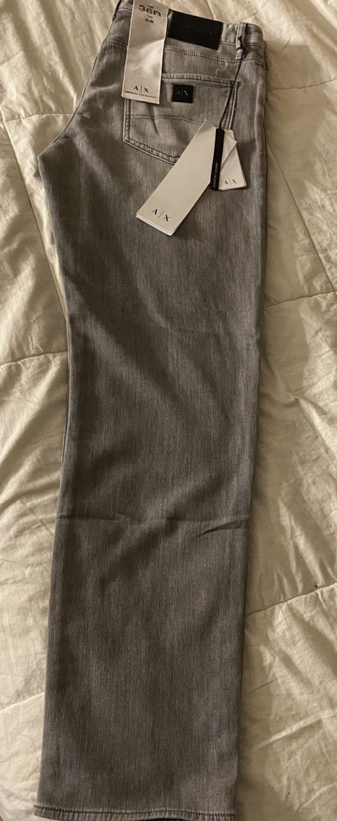 Armani Exchange A|X Armani Exchange Men's Grey denim Size US 36 / EU 52 - 4 Thumbnail