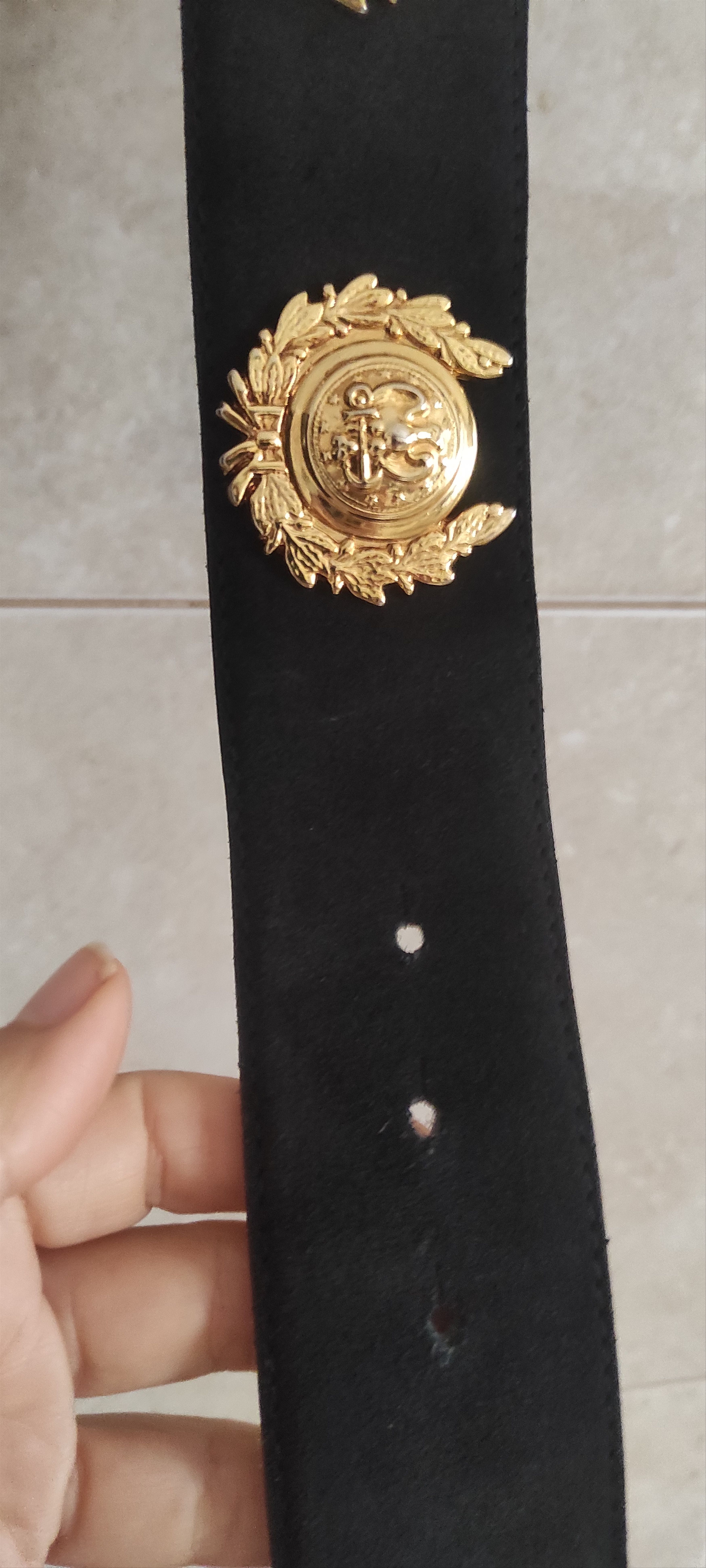 Vintage Stephen Collins Vintage Belt Suede Gold Tone Studded Belt Size ONE SIZE - 7 Thumbnail