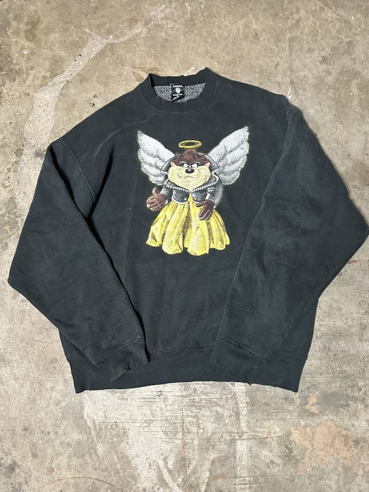 Vintage BLACK TASMANIAN DEVIL CREW Size US XL / EU 56 / 4 - 1 Thumbnail