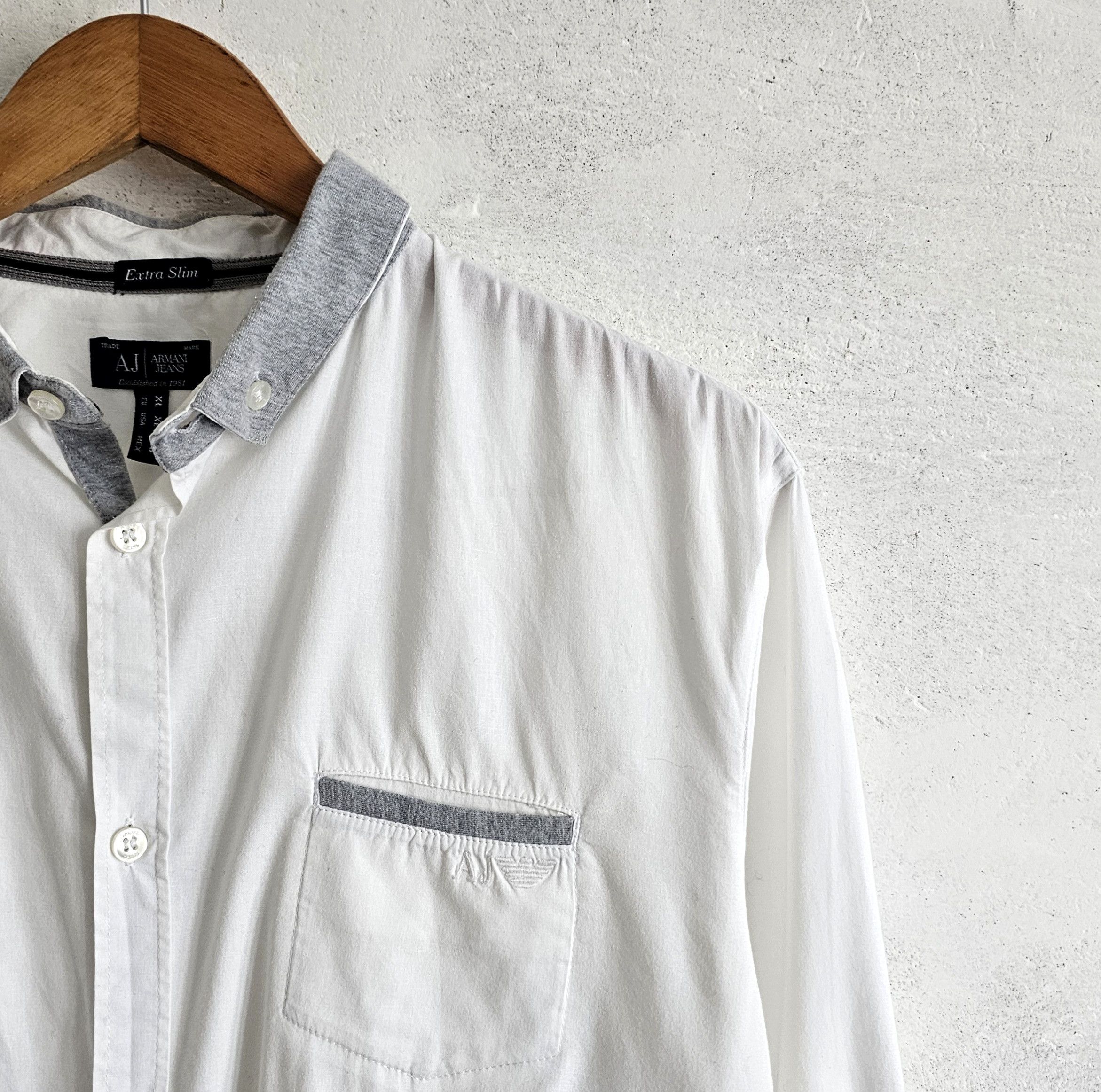 Armani Armani vintage shirt Size US XL / EU 56 / 4 - 3 Thumbnail