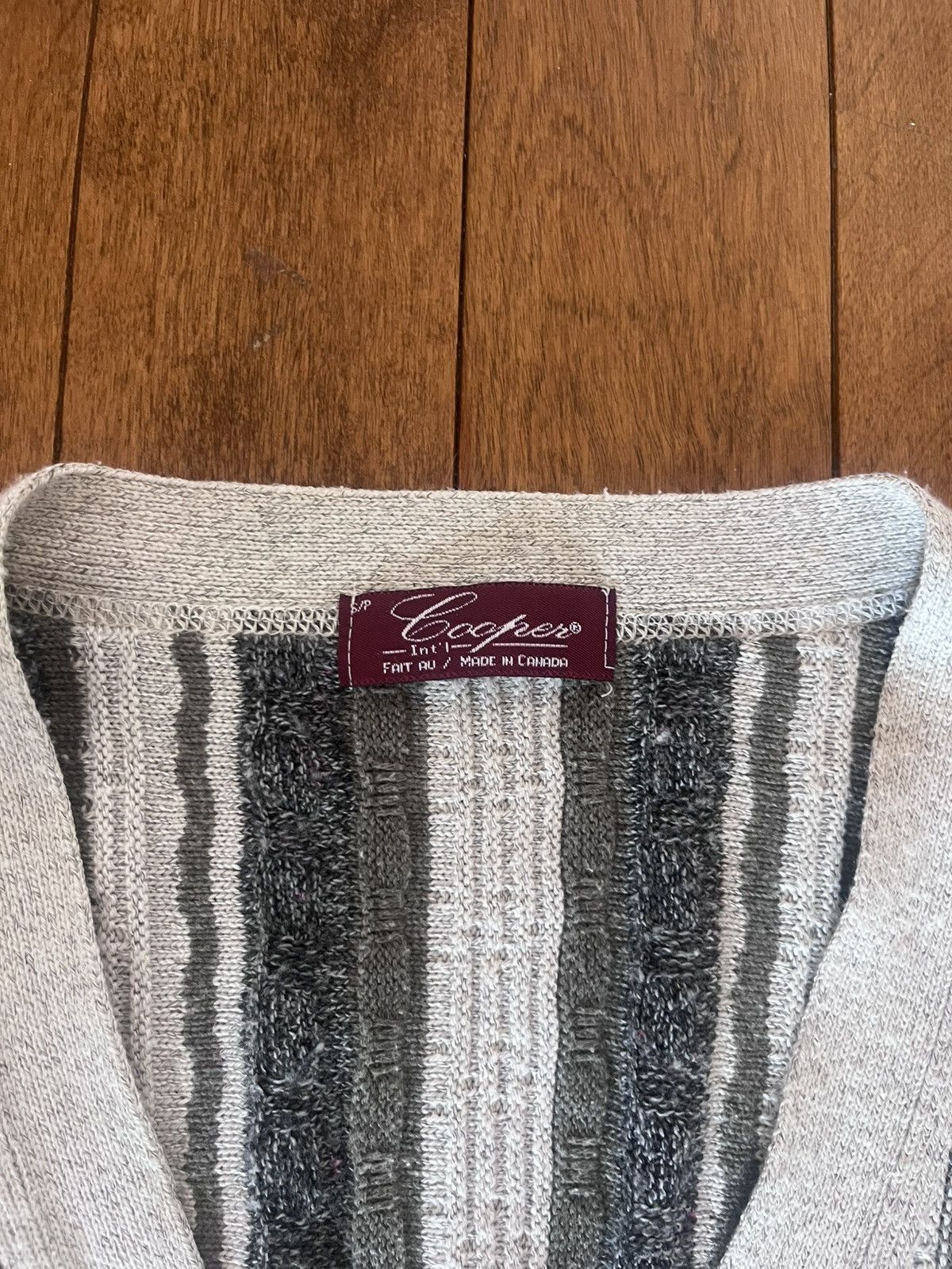 Vintage Vintage 3D knit cardigan Size US L / EU 52-54 / 3 - 3 Thumbnail