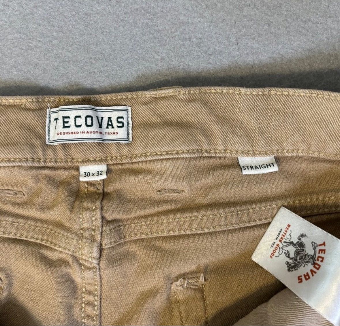 Tecovas Tecovas straight leg Khaki 30x32 Size US 30 / EU 46 - 1 Thumbnail