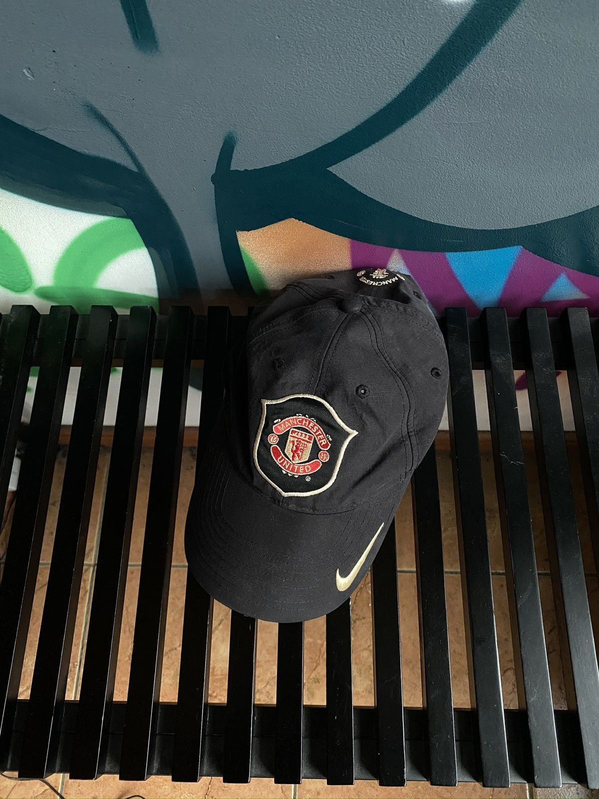 Nike VINTAGE NIKE MANCHESTER UNITED CAP Y2k Size ONE SIZE - 1 Thumbnail