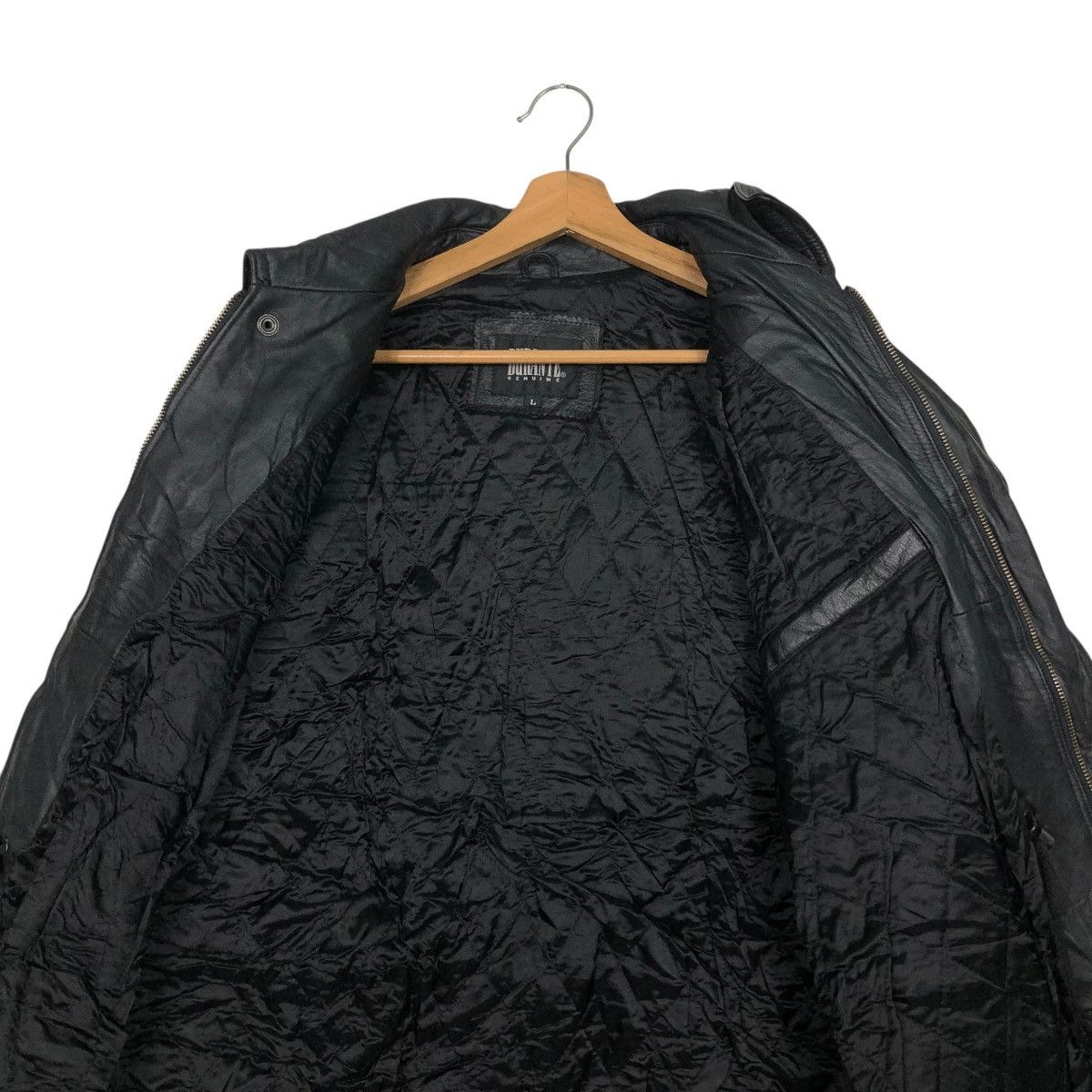Japanese Brand 🔥VINTAGE BIKER LEATHER JACKET DURANTE BLANKET ISSEY MIYAKE Size US L / EU 52-54 / 3 - 16 Thumbnail
