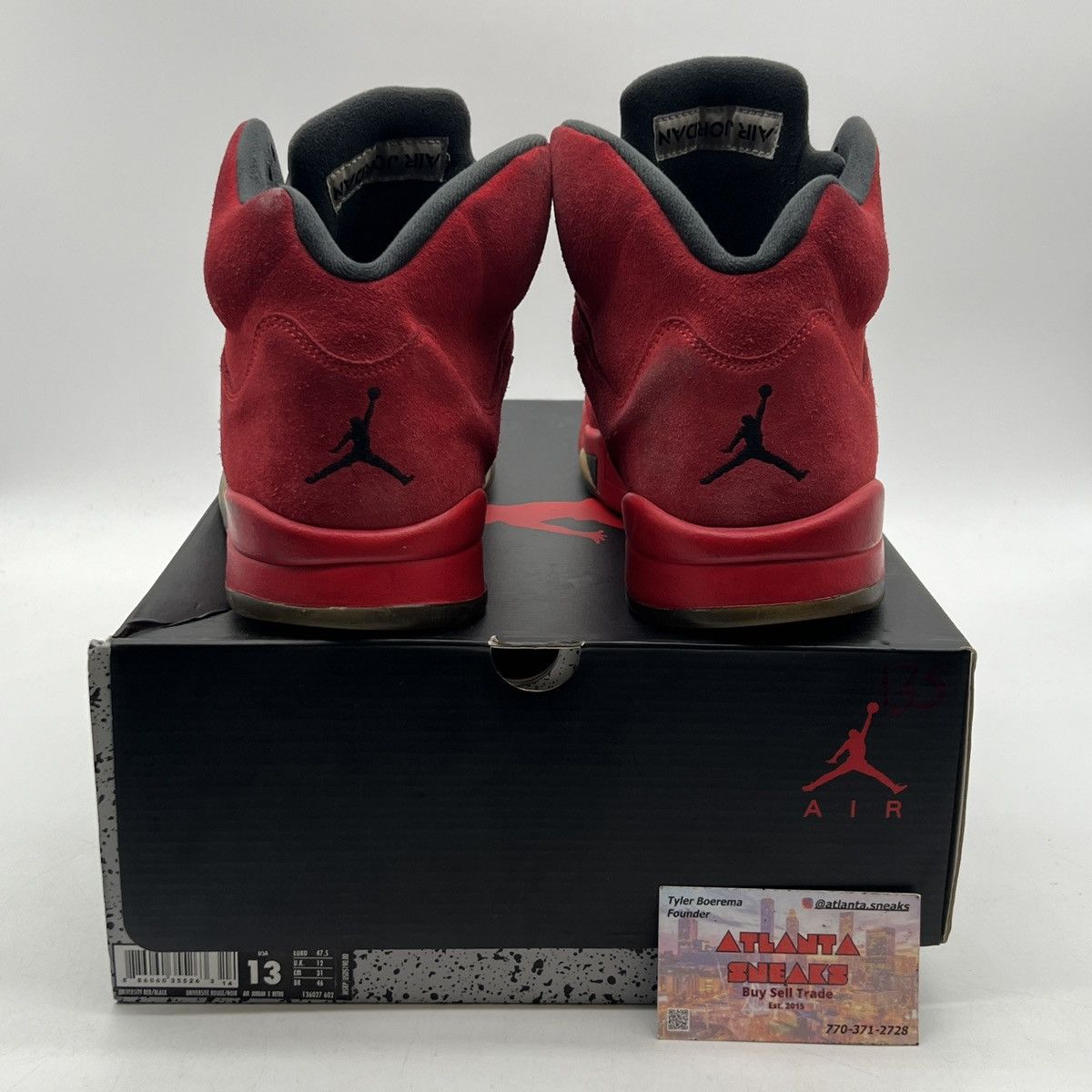 Jordan Brand Air Jordan 5 Red suede Size US 13 / EU 46 - 3 Thumbnail