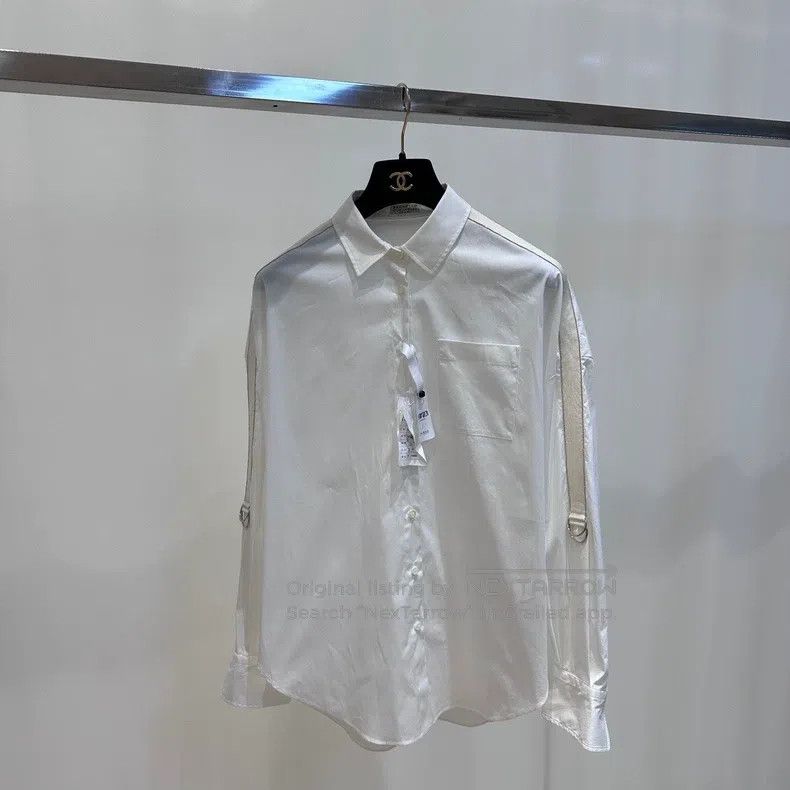 Brunello Cucinelli Brunello Cucinelli White Shirt Size M / US 6-8 / IT 42-44 - 1 Thumbnail