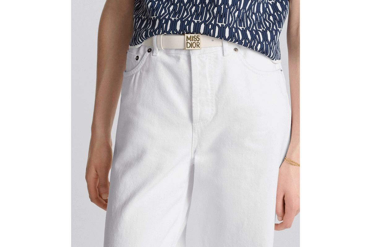 Dior o1bcso1str0126 Size:OS/Miss Dior Graffiti Belt in White Size ONE SIZE - 5 Thumbnail