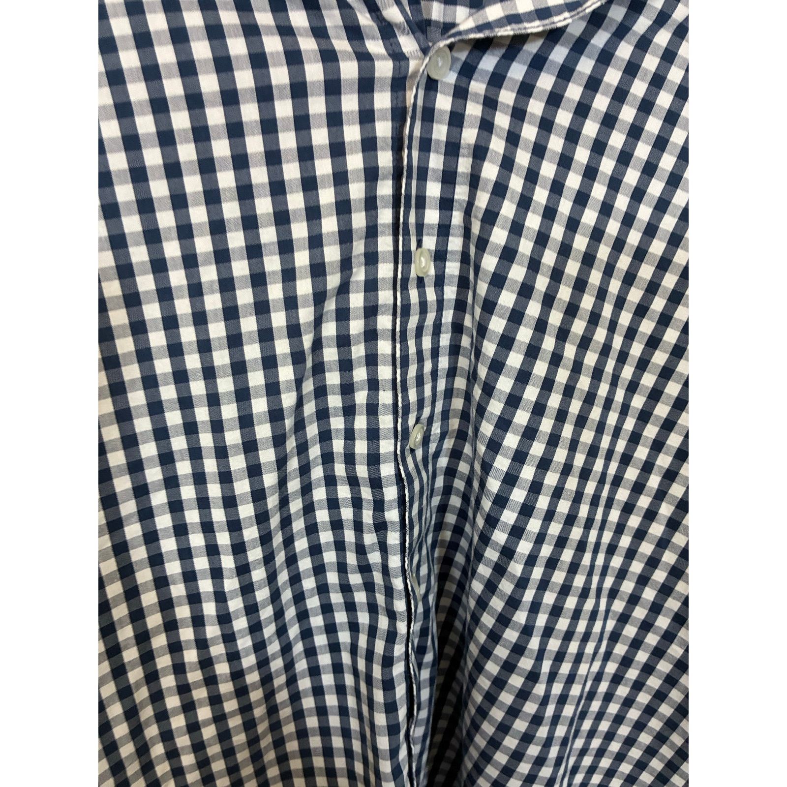 Sonoma Sonoma XL Navy White Gingham Button Down Equestrian Cowboy Size XL / US 12-14 / IT 48-50 - 3 Thumbnail
