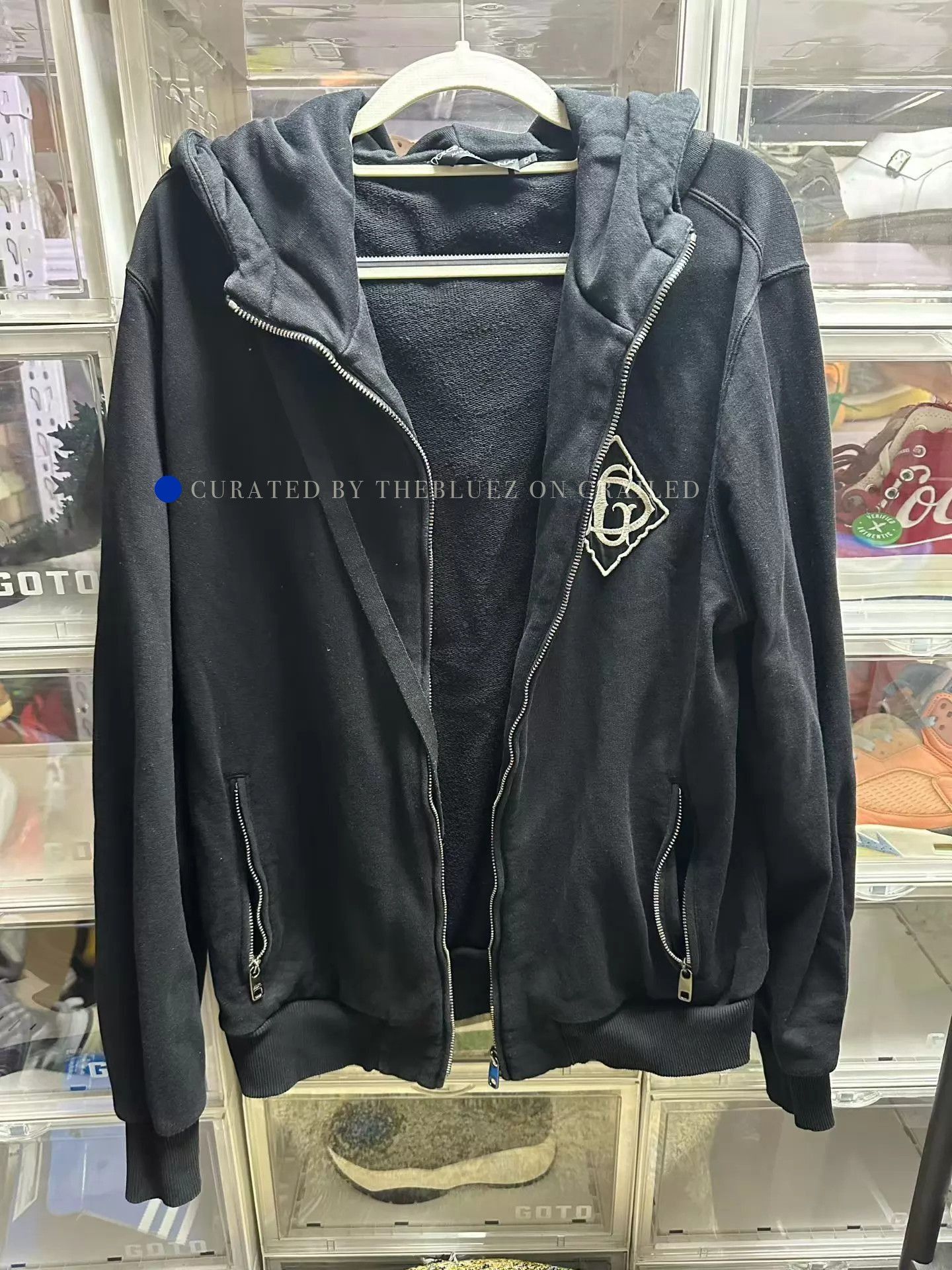 Dolce & Gabbana Black Hooded Cardigan in Excellent Condition Size US L / EU 52-54 / 3 - 1 Thumbnail