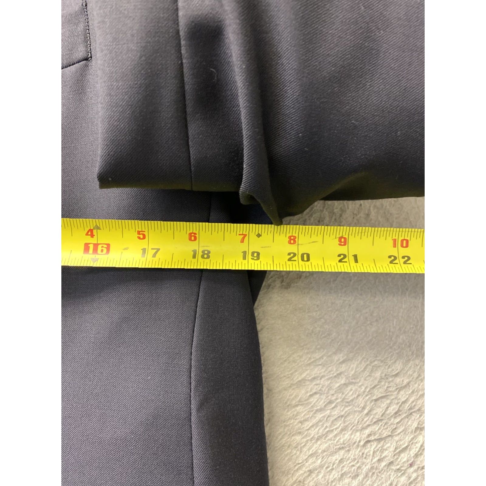 Ralph Lauren VINTAGE Ralph Lauren Blazer Jacket Men 40S Wool Short Navy Blue Classic Business Wedding Mens Size 40S - 4 Thumbnail