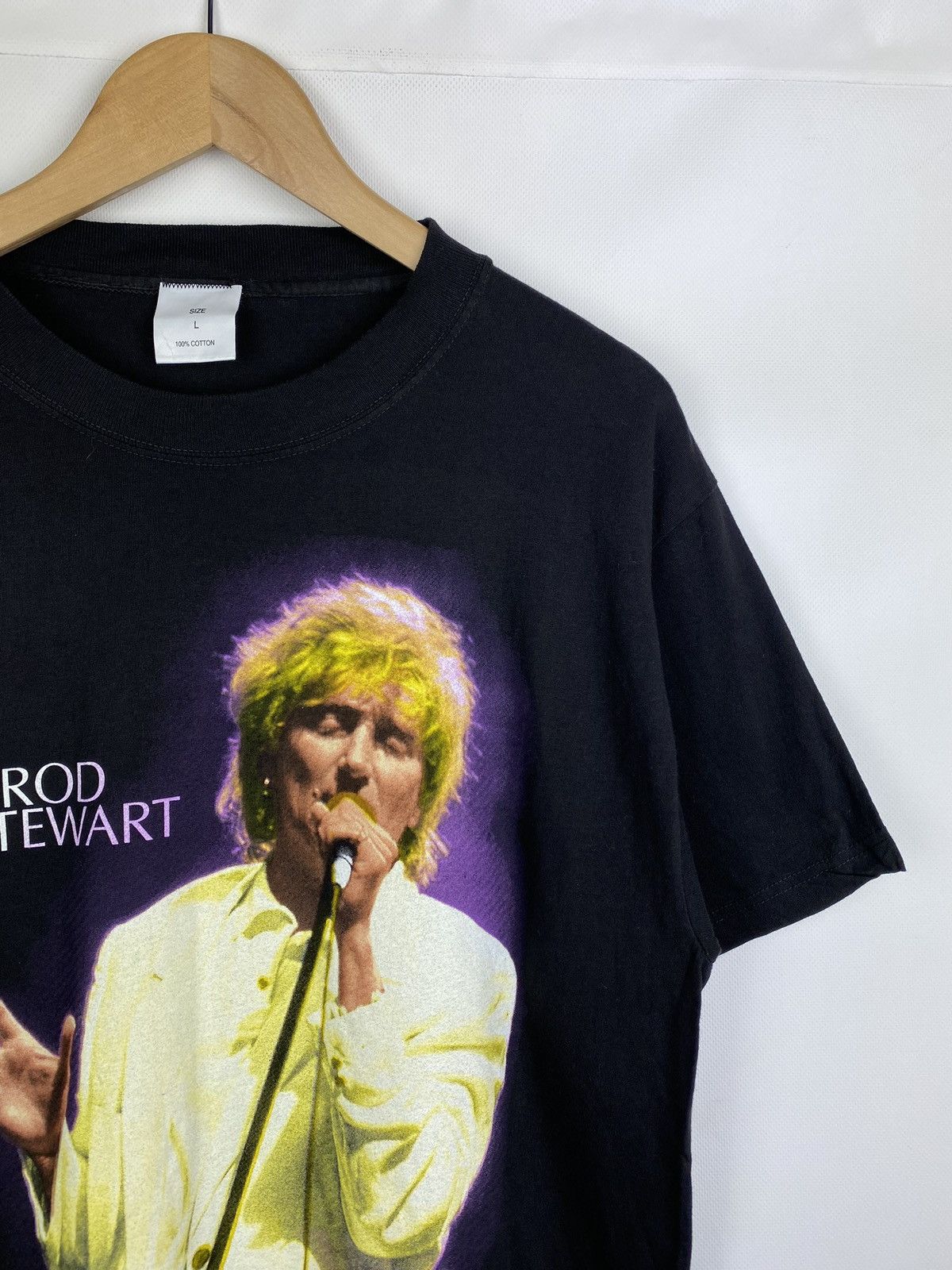Band Tees Rod Stewart vintage 1993 A Scanner In The Works tour t Shirt Size US L / EU 52-54 / 3 - 4 Thumbnail