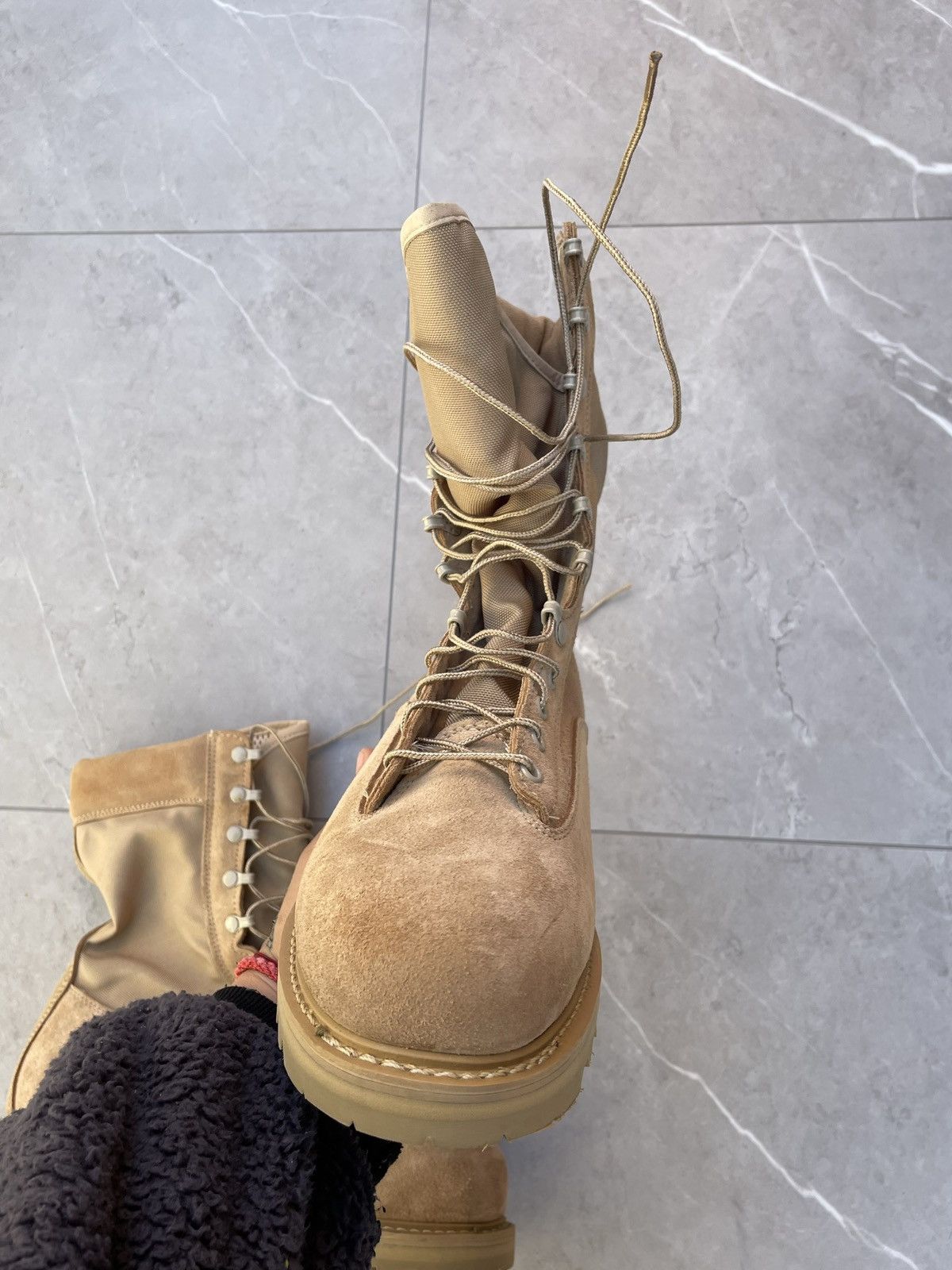 Vintage Vintage Military Tan Desert Combat Boots Size US 12 / EU 45 - 6 Thumbnail