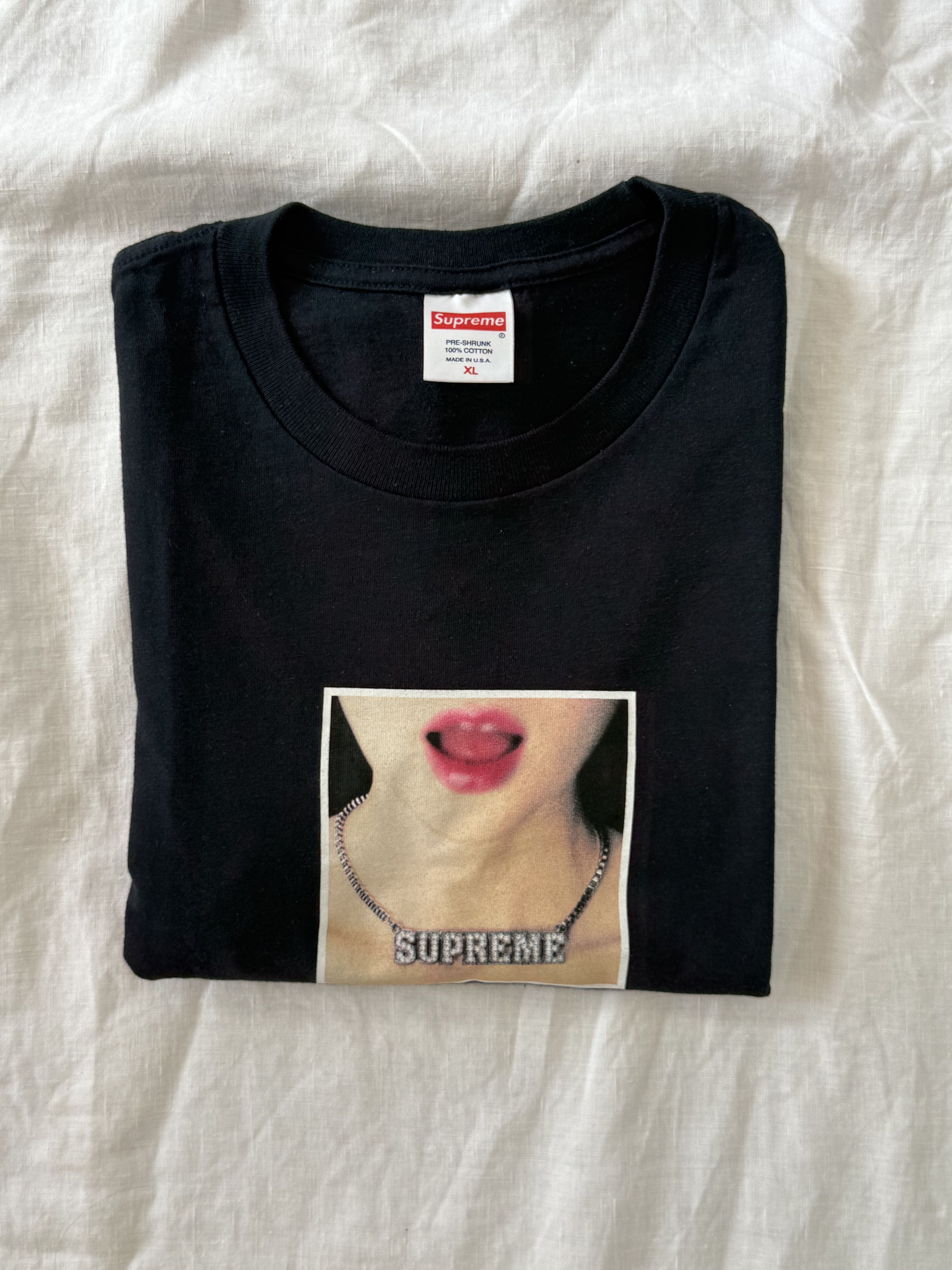 Supreme Supreme Necklace Tee - Navy - SS18 Size US XL / EU 56 / 4 - 1 Thumbnail