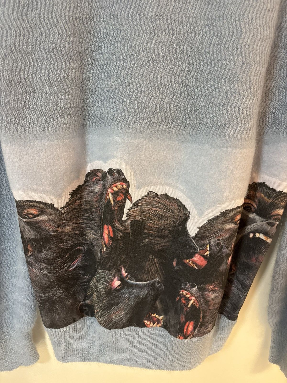 Givenchy Givenchy Blue Graphic Knit Sweater Size XS / US 0-2 / IT 36-38 - 4 Thumbnail