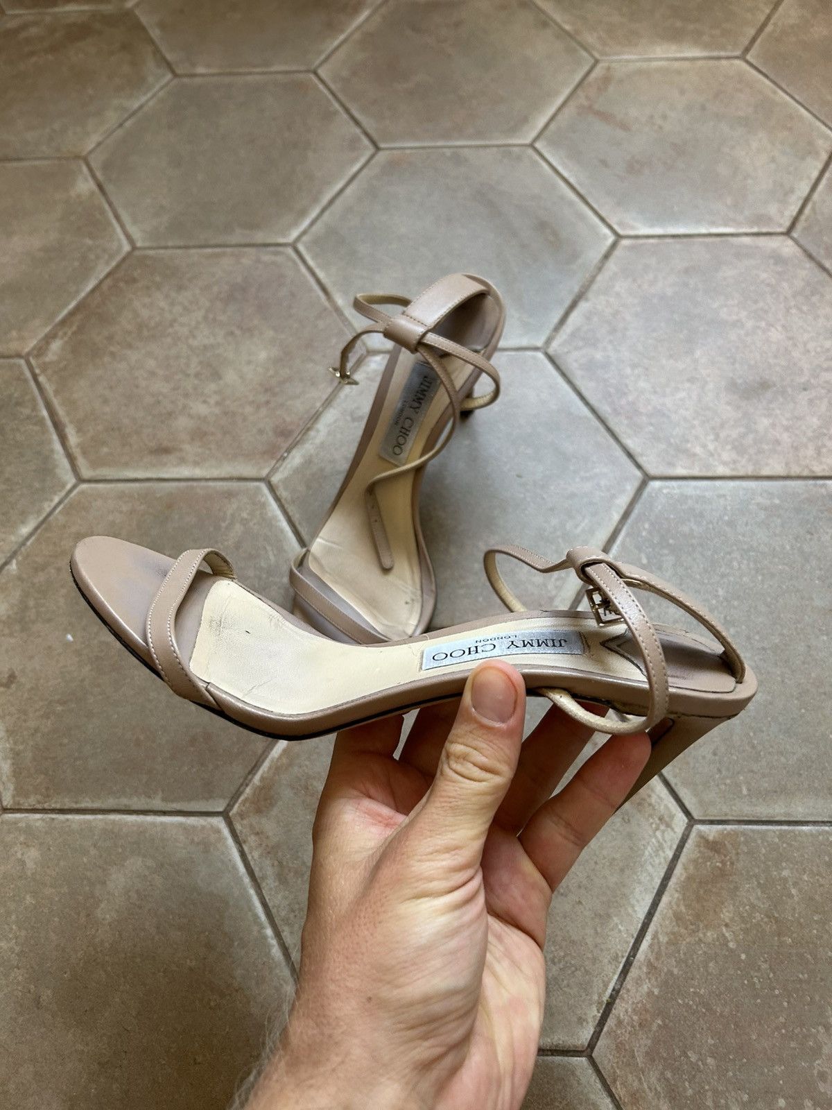 Jimmy Choo Jimmy Choo High Heels Sneak Skin Luxury Size US 9.5 / IT 39.5 - 2 Thumbnail