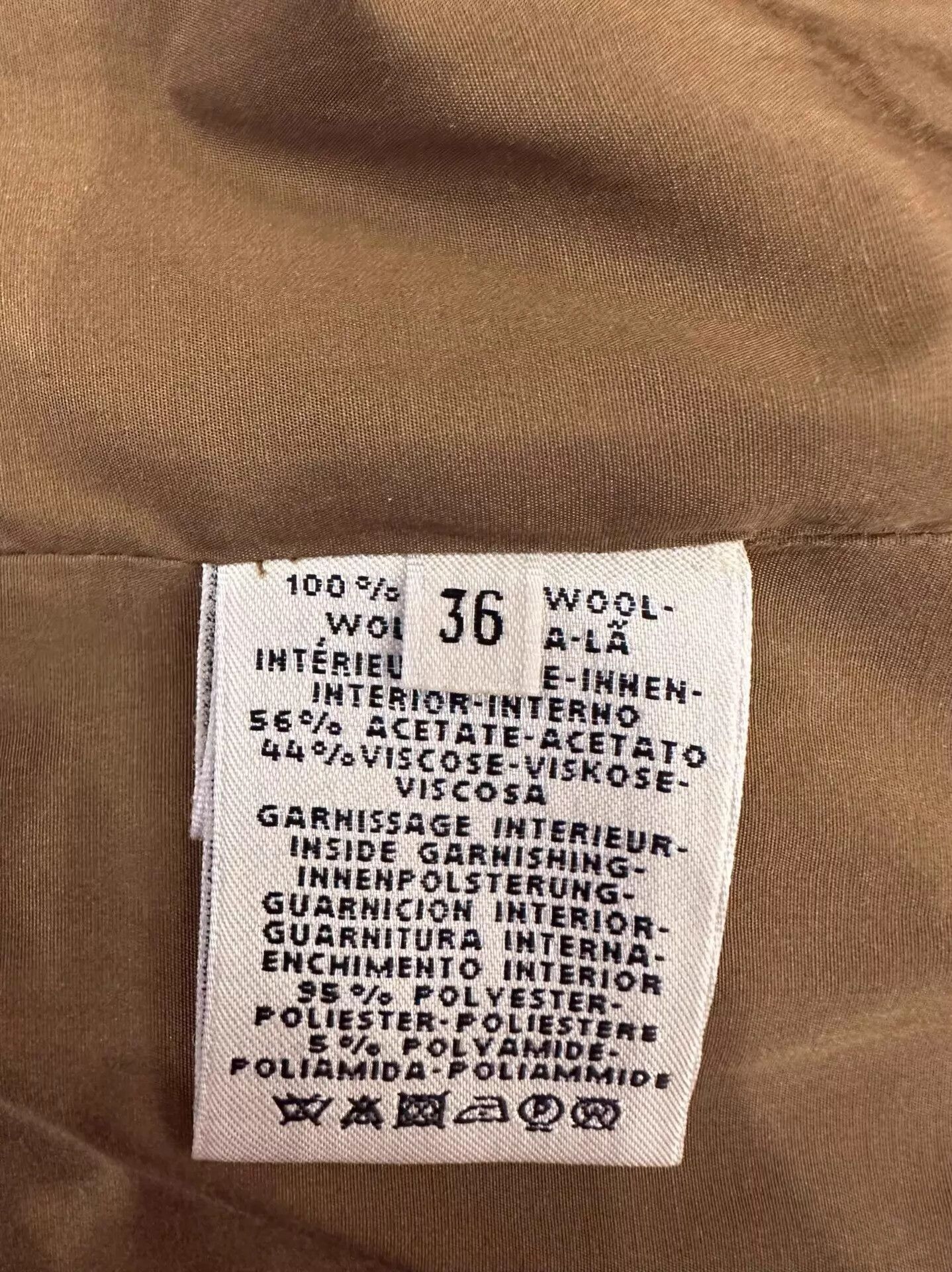 Hermes Hermes women's olive green longline jacket with logo button Size XS / US 0-2 / IT 36-38 - 6 Thumbnail