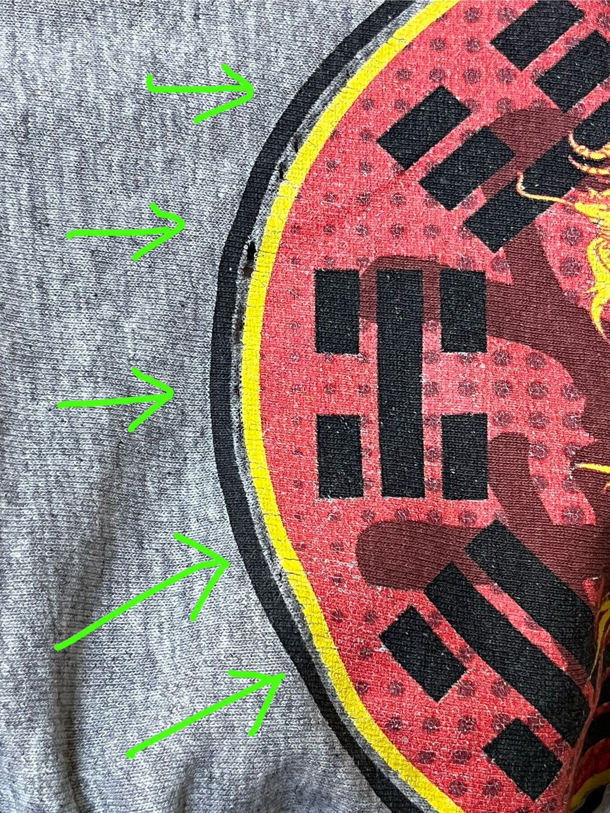 Bullhead Denim Co. Vintage BULLHEAD dragon thrashed & distressed l/s tee shirt Size US S / EU 44-46 / 1 - 6 Thumbnail