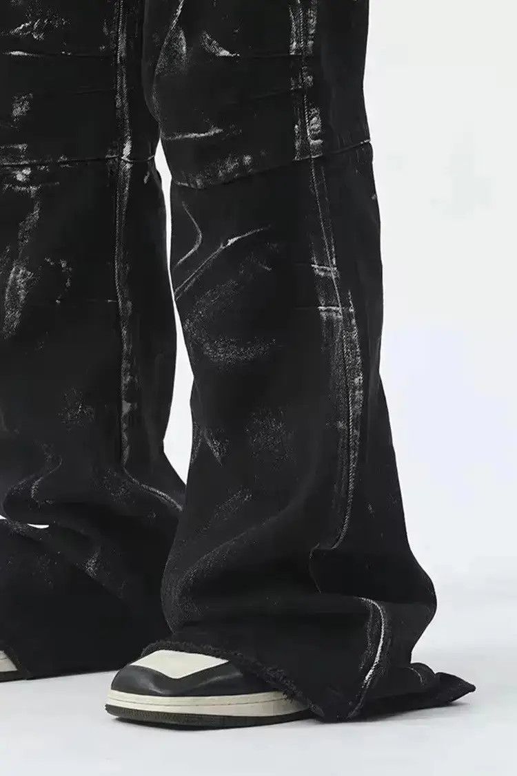 Japanese Brand Design Straight Baggy Printed Jeans Pants y2k Size US 34 / EU 50 - 3 Thumbnail