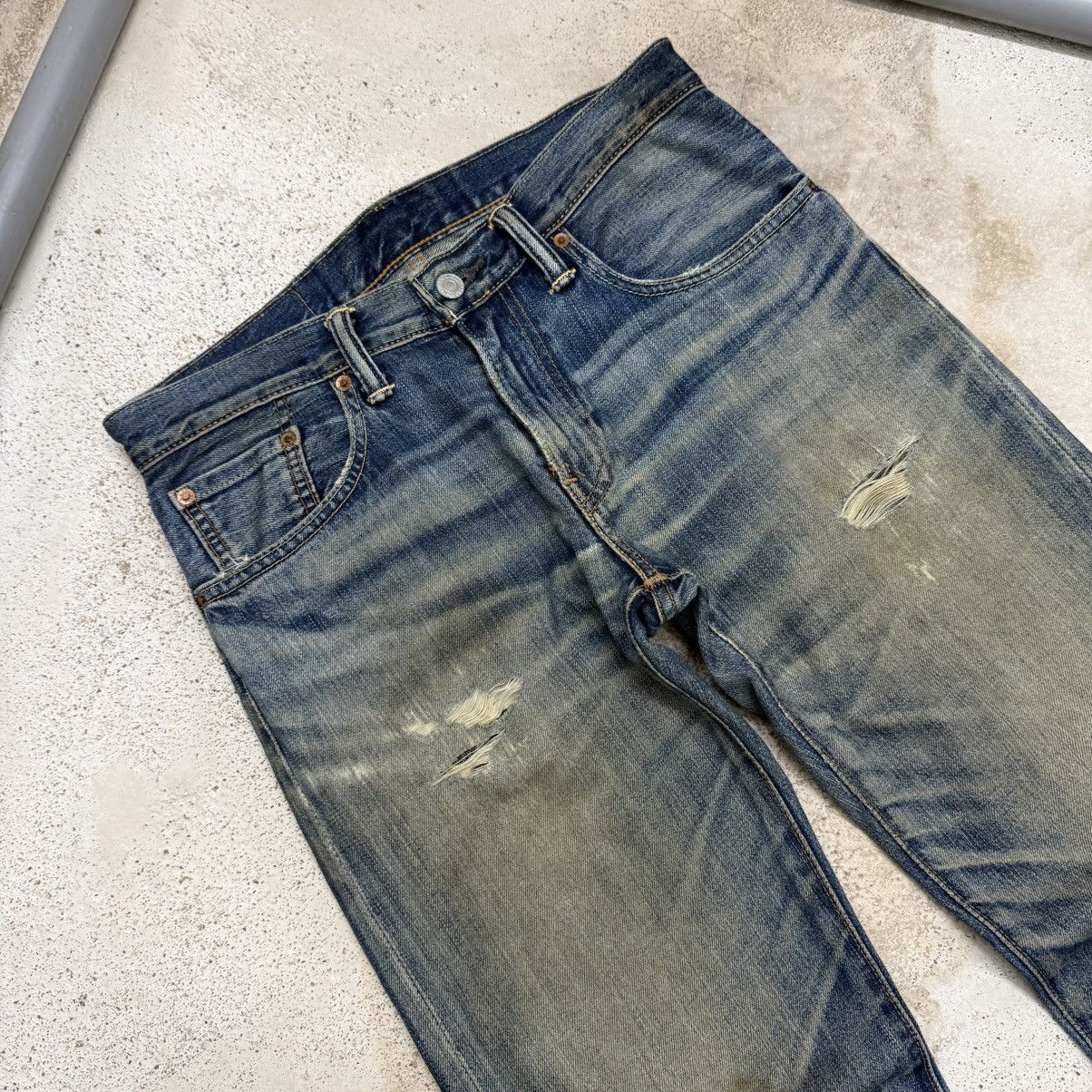 Levi's Y2K Levis 502 Muddy Distressed Denim Pants Size US 30 / EU 46 - 4 Thumbnail