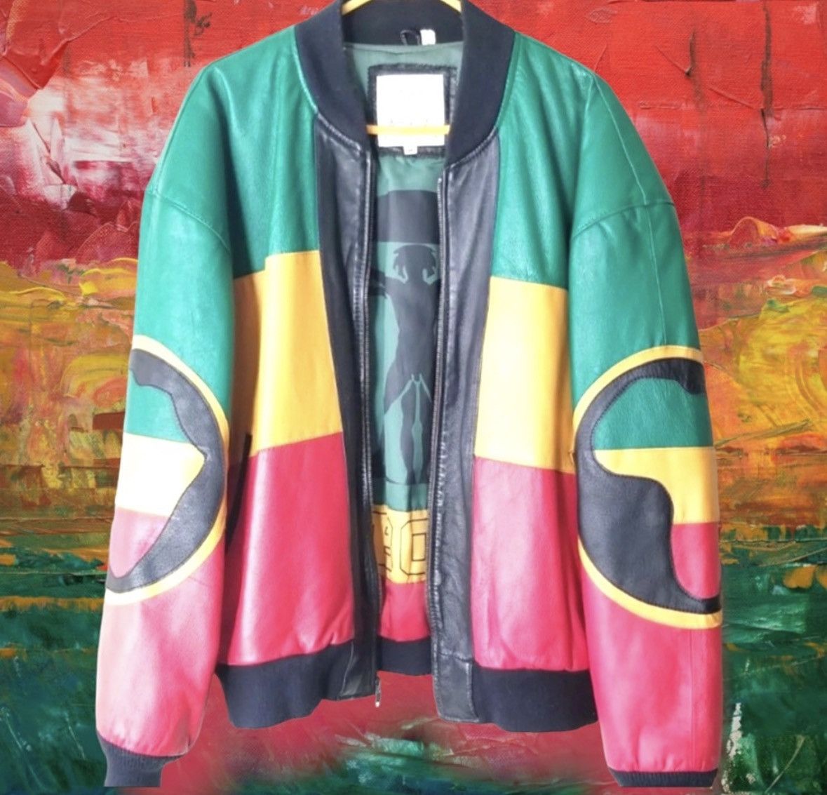Michael Hoban 💎ViNTaGe 💎1991 RASTA AFRICA ETHIOPIA 🇪🇹 Size US M / EU 48-50 / 2 - 4 Thumbnail