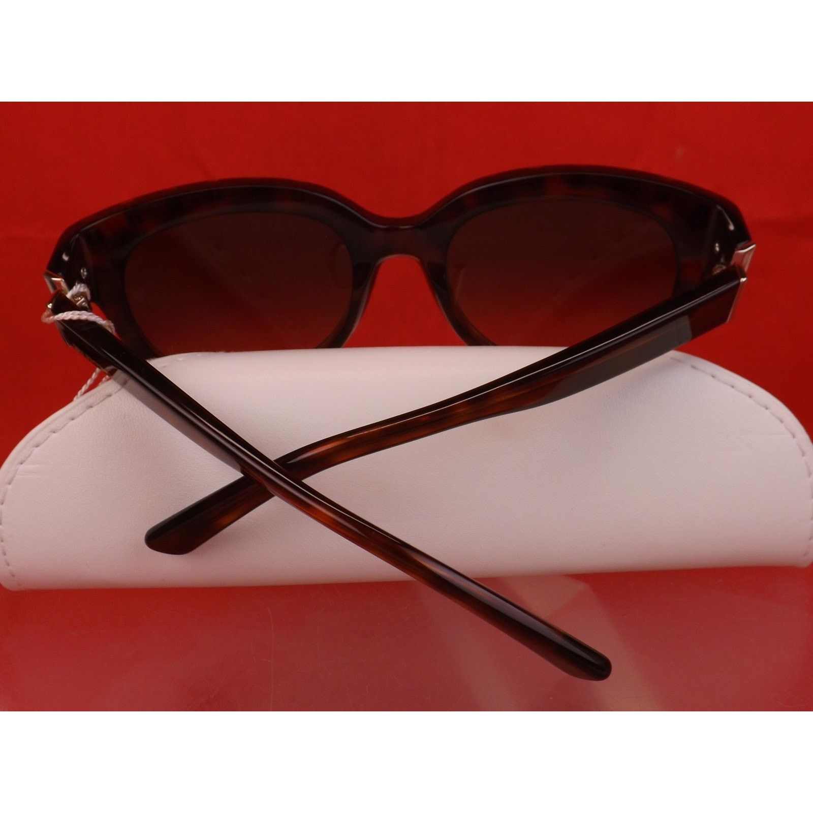 Valentino VALENTINO ROCKSTUDS DARK BROWN PLASTIC FRAME SUNGLASSES ITAL Size ONE SIZE - 9 Thumbnail