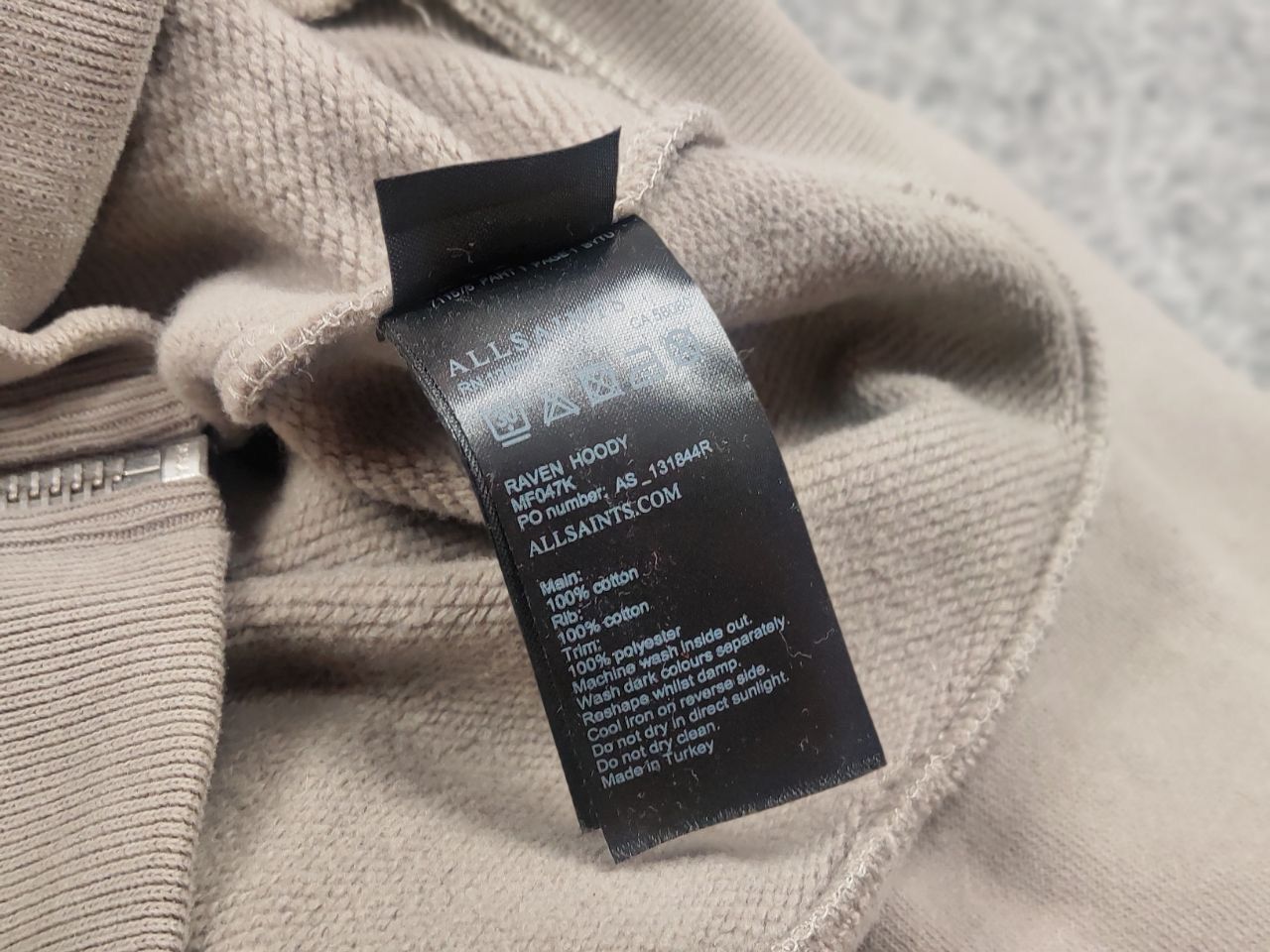 Allsaints Allsaints design Raven Cotton Zip Casual Hoodie Vintage Size US S / EU 44-46 / 1 - 14 Thumbnail