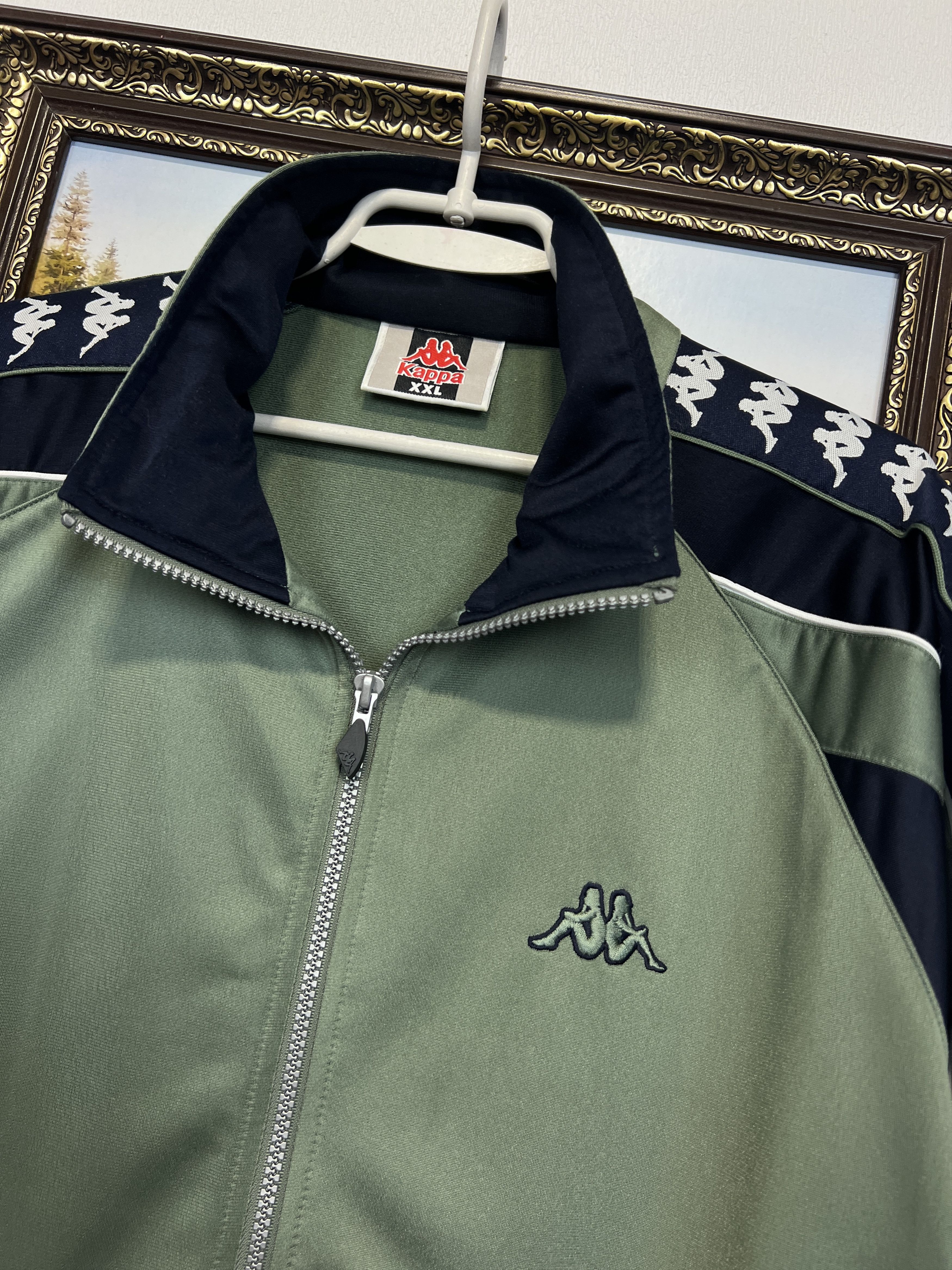 Kappa Vintage Olive Green Track Top Jacket Zip Sport Rare Hype Size US XXL / EU 58 / 5 - 3 Thumbnail