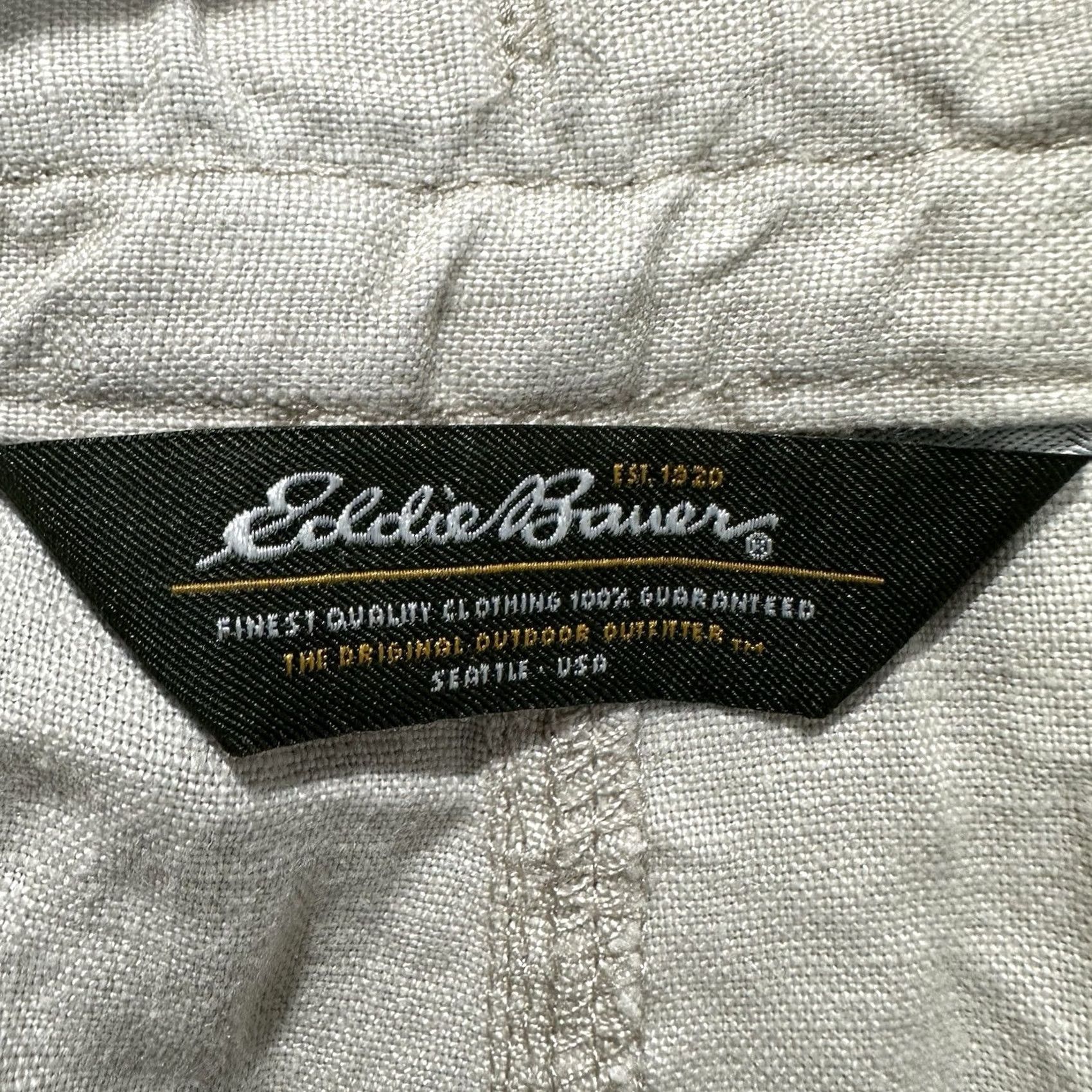 Eddie Bauer Eddie Bauer Shorts Womens 8 Petite Linen Drawstring Beach Lightweight EUC Beige Casual Size 30" / US 8 / IT 44 - 3 Thumbnail